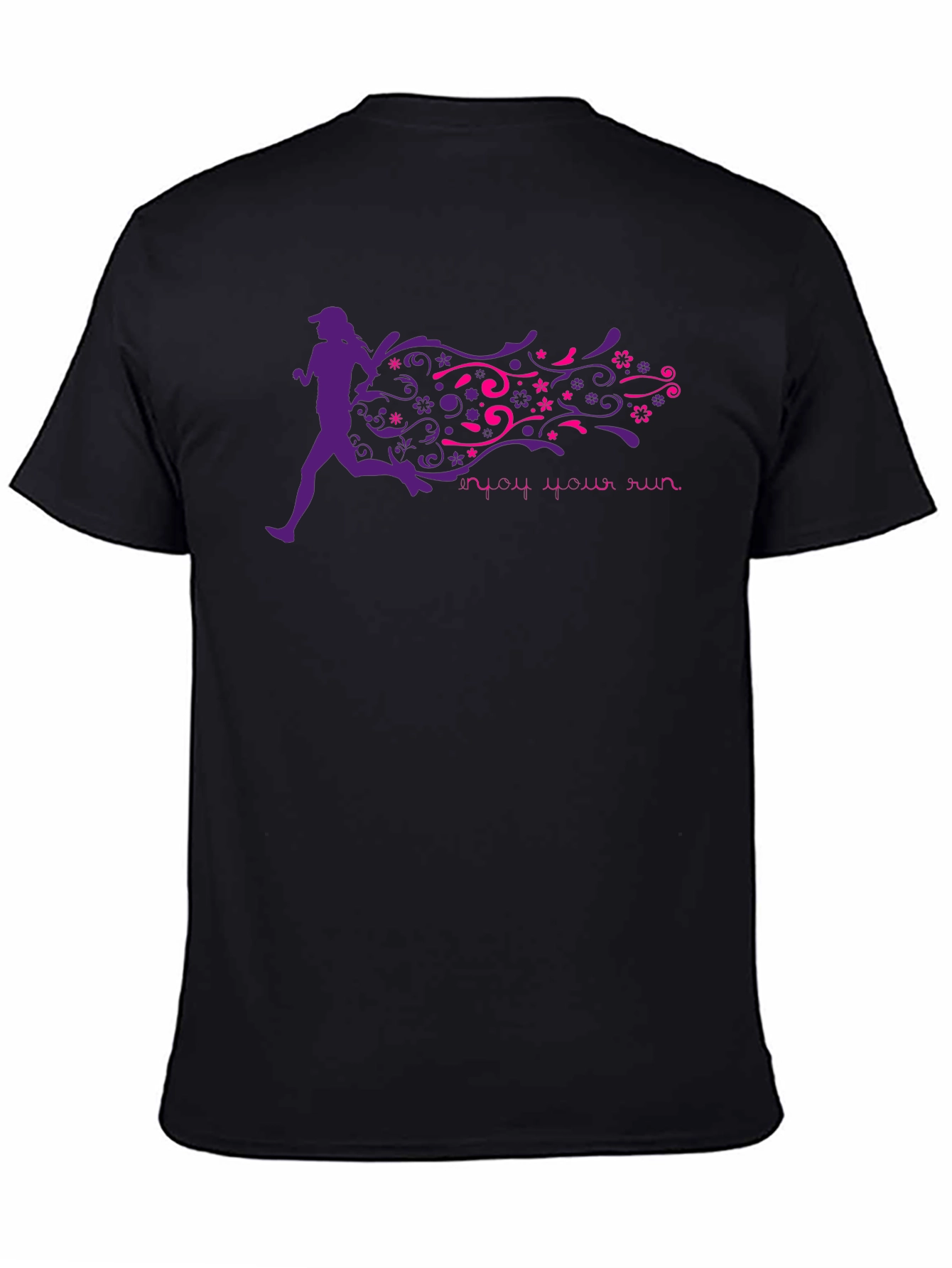 Enjoy Your Run Graphic Tee - Black