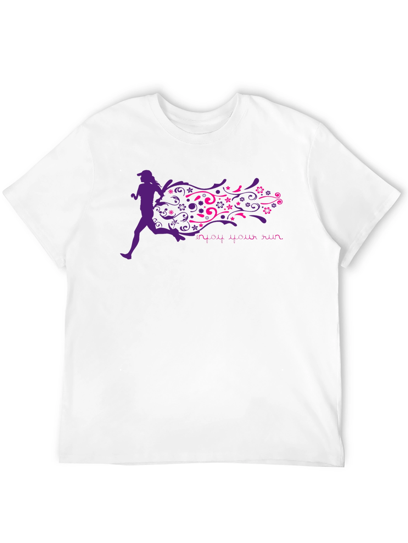 Enjoy Your Run Graphic Tee - Black