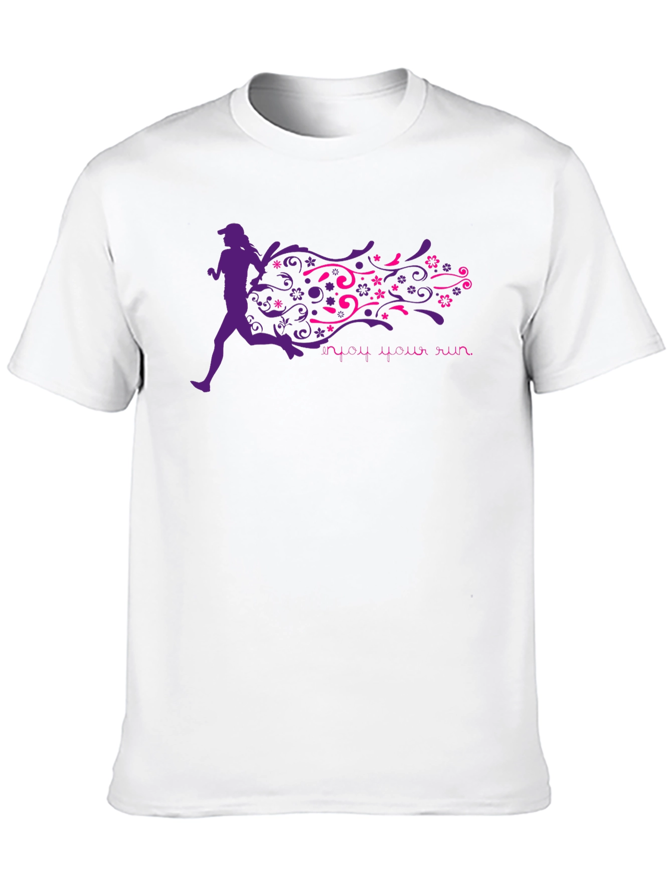 Enjoy Your Run Graphic Tee - Black