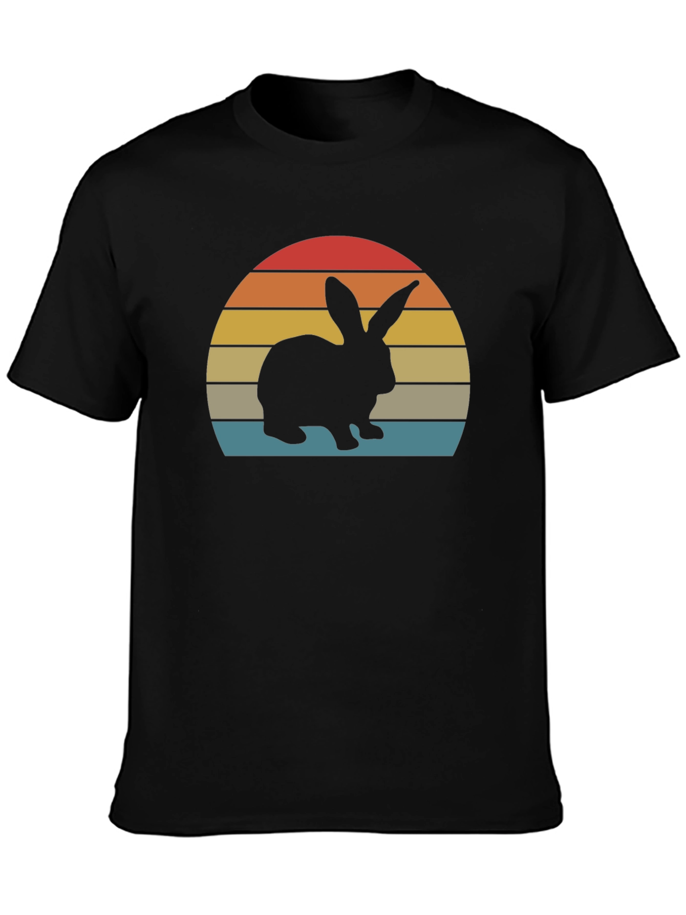 Retro Sunset Rabbit T-Shirt