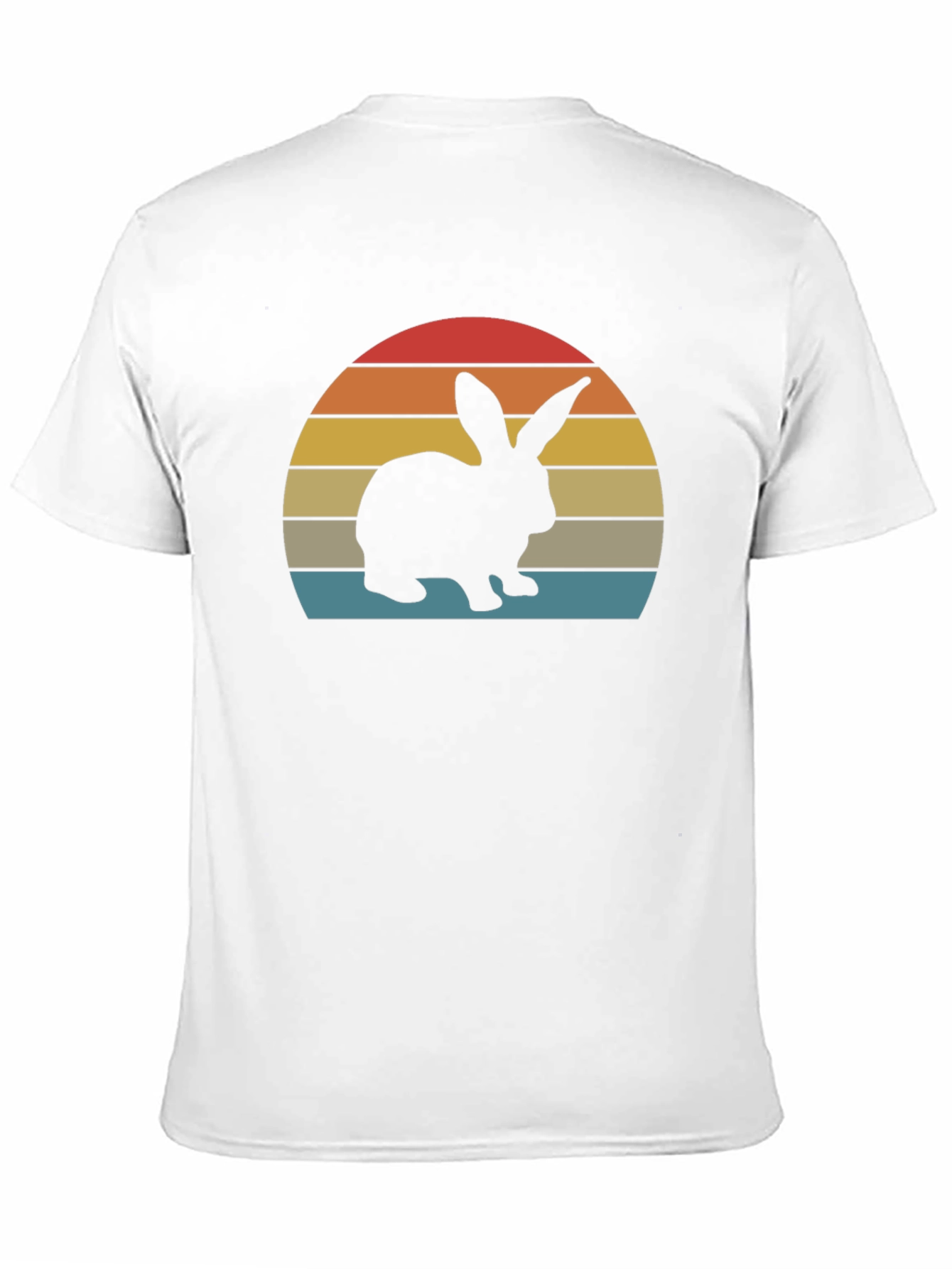 Retro Sunset Rabbit T-Shirt