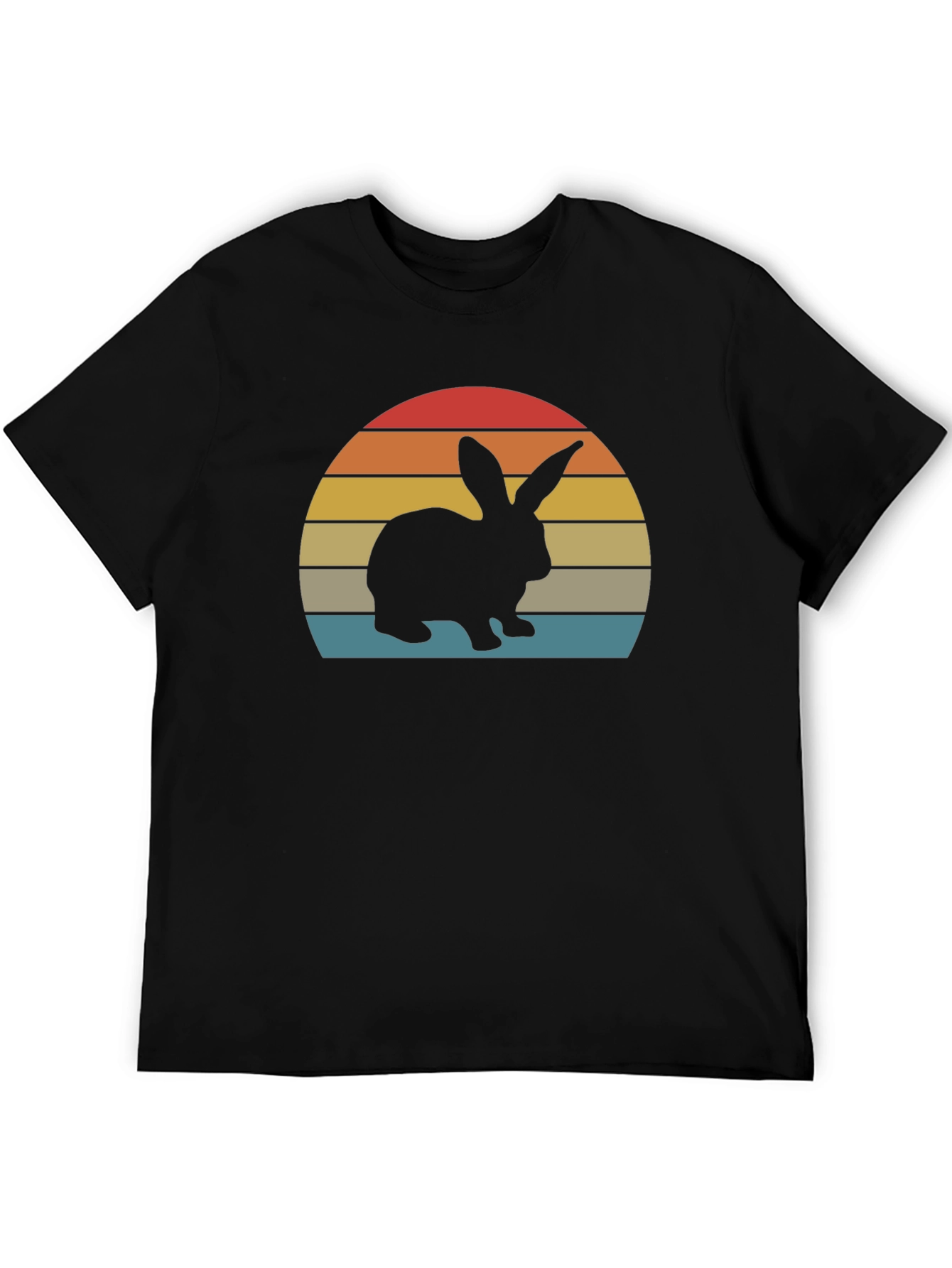 Retro Sunset Rabbit T-Shirt