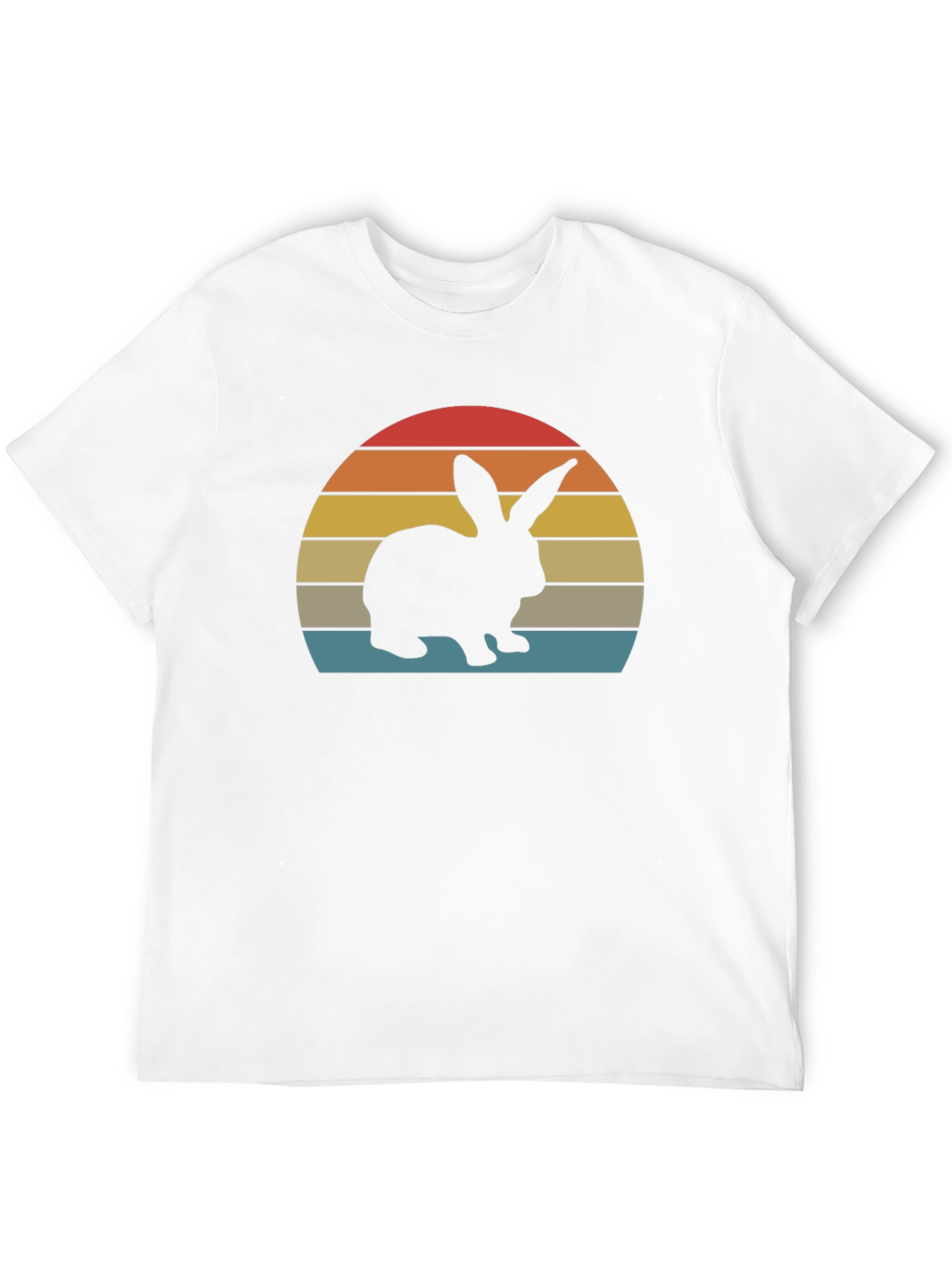 Retro Sunset Rabbit T-Shirt