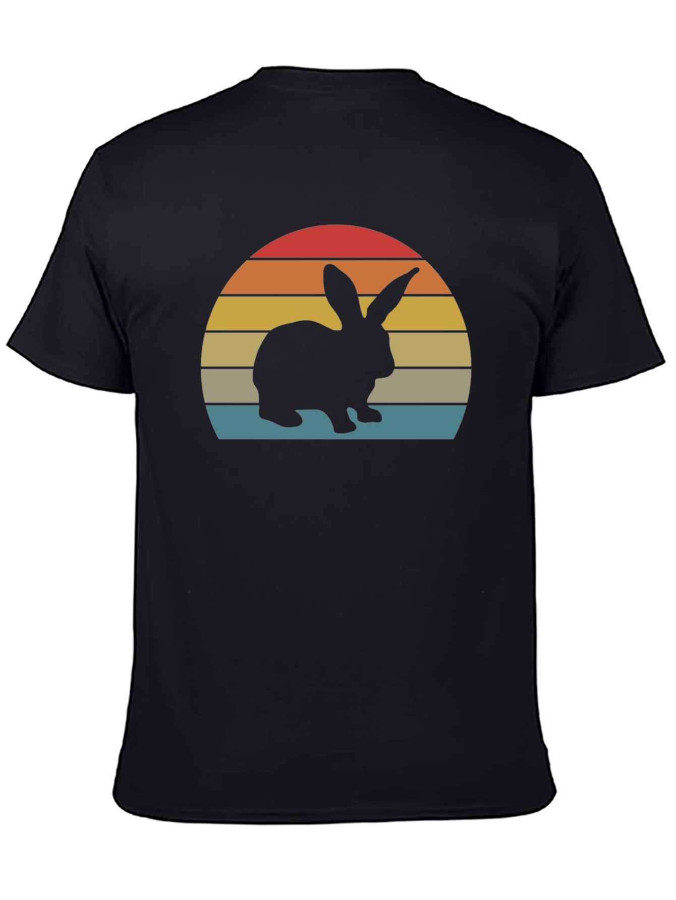 Retro Sunset Rabbit T-Shirt