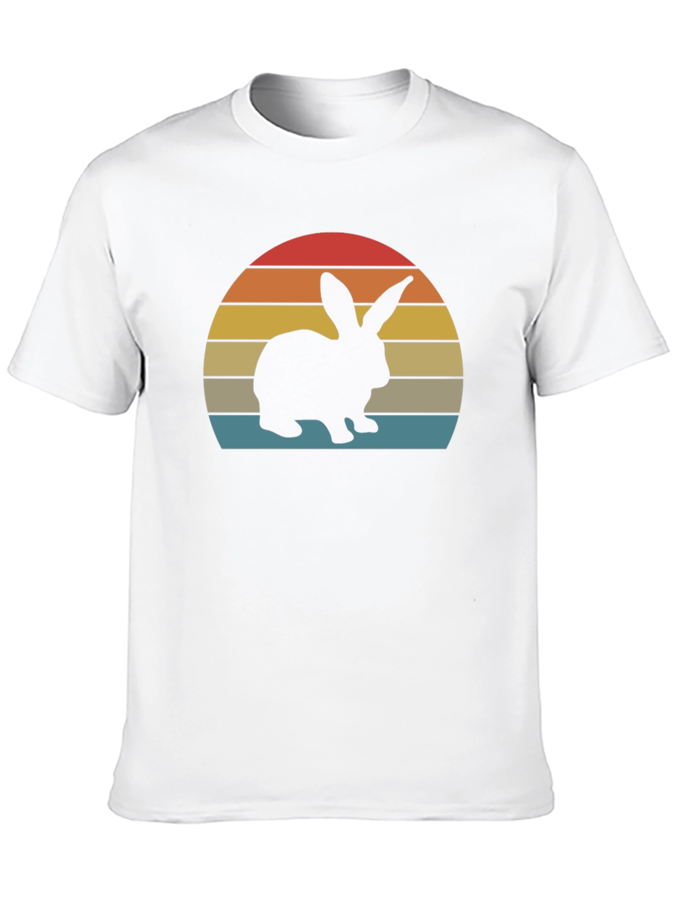 Retro Sunset Rabbit T-Shirt