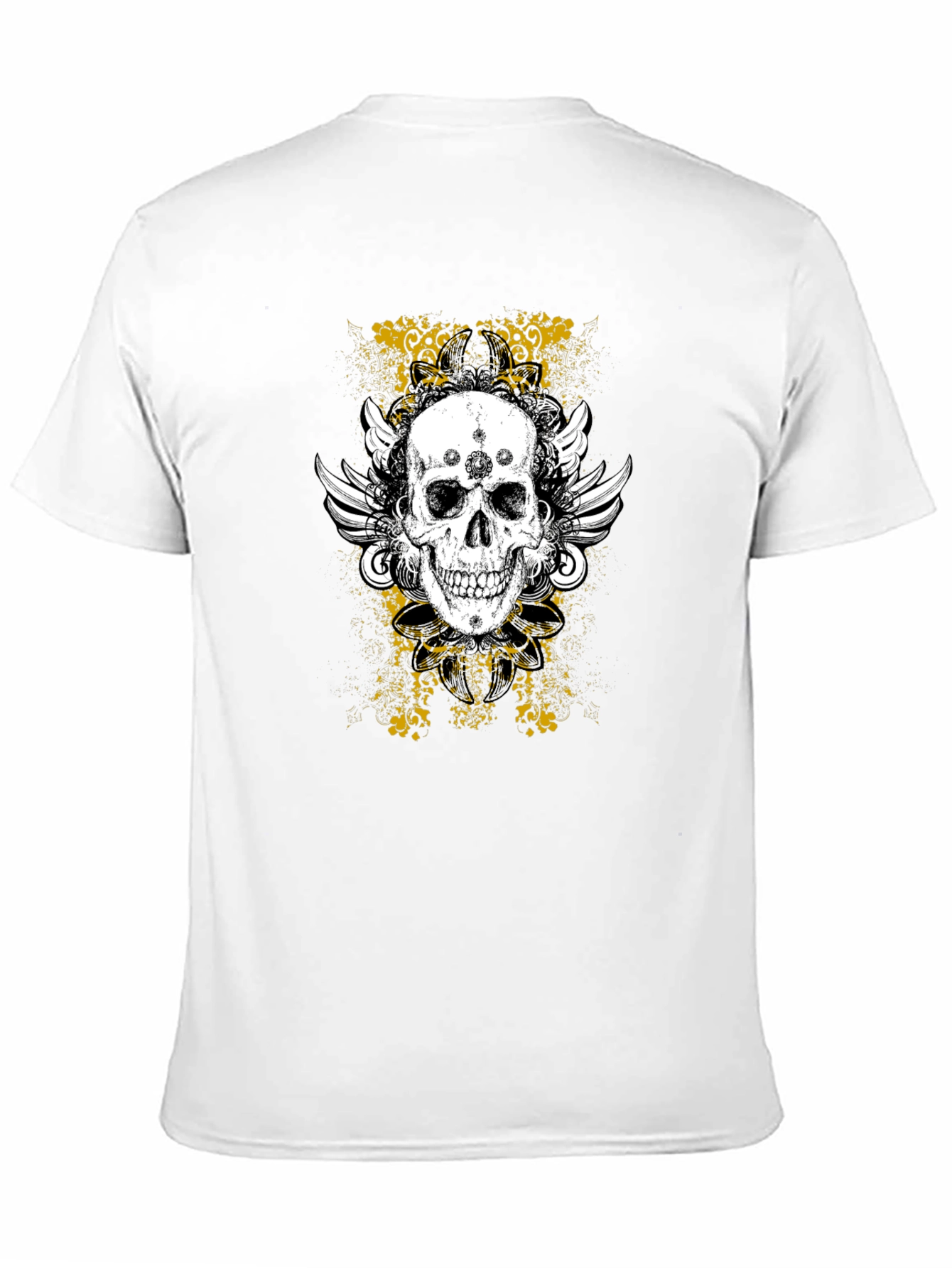 Skull & Wings Graphic Tee - Black