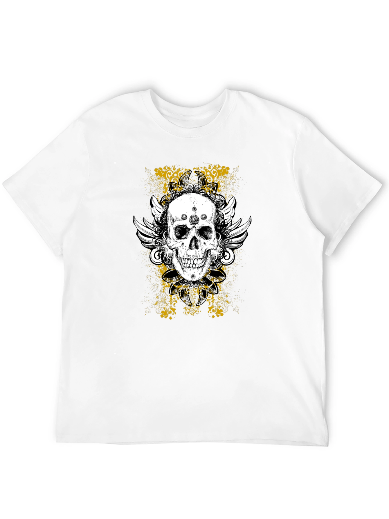 Skull & Wings Graphic Tee - Black