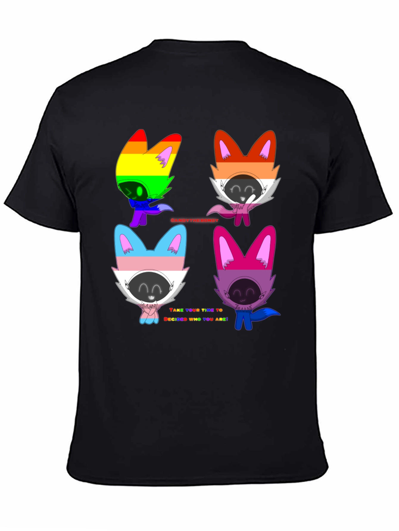 LGBTQ+ Pride Cartoon Character T-Shirt