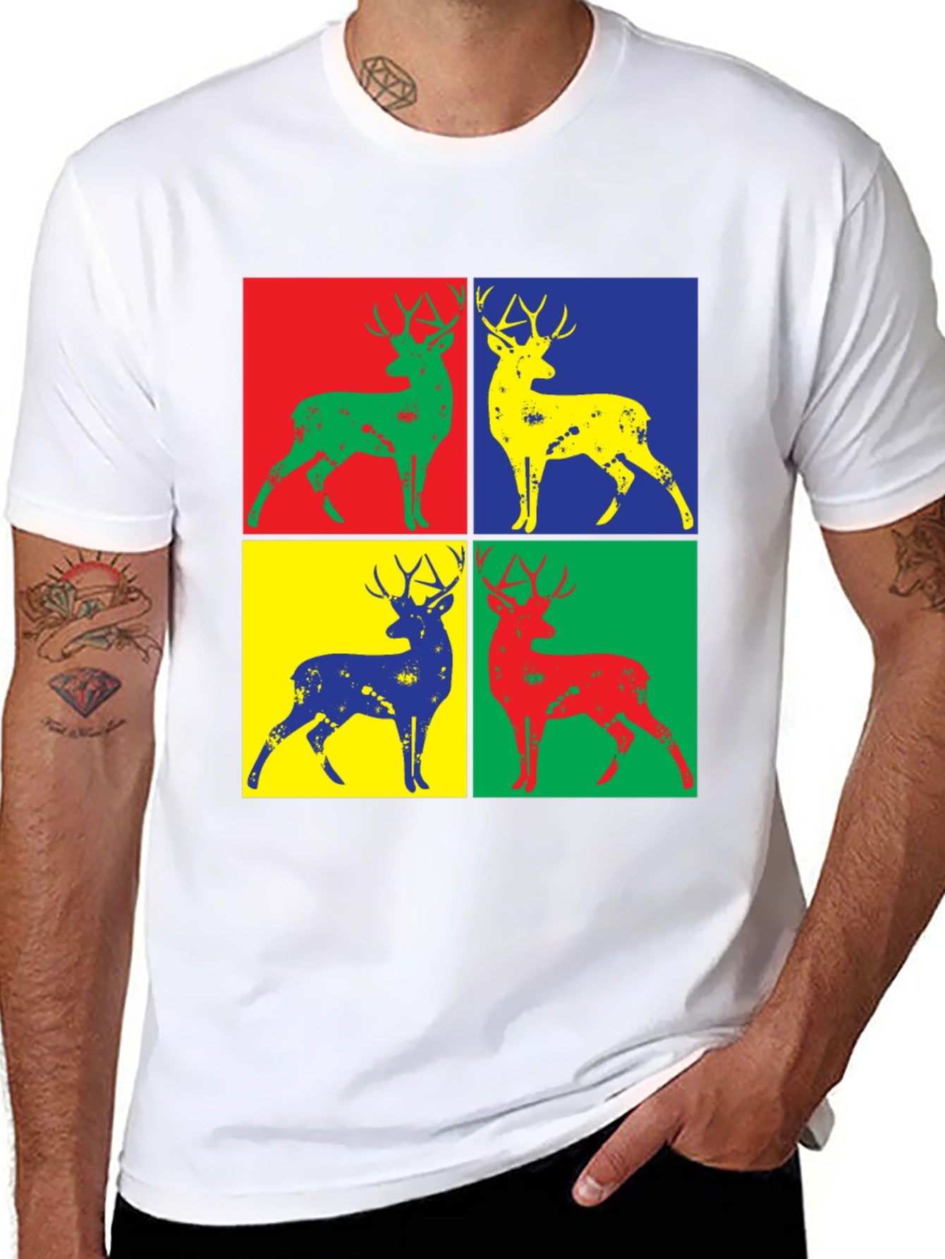 Pop Art Deer Graphic Tee