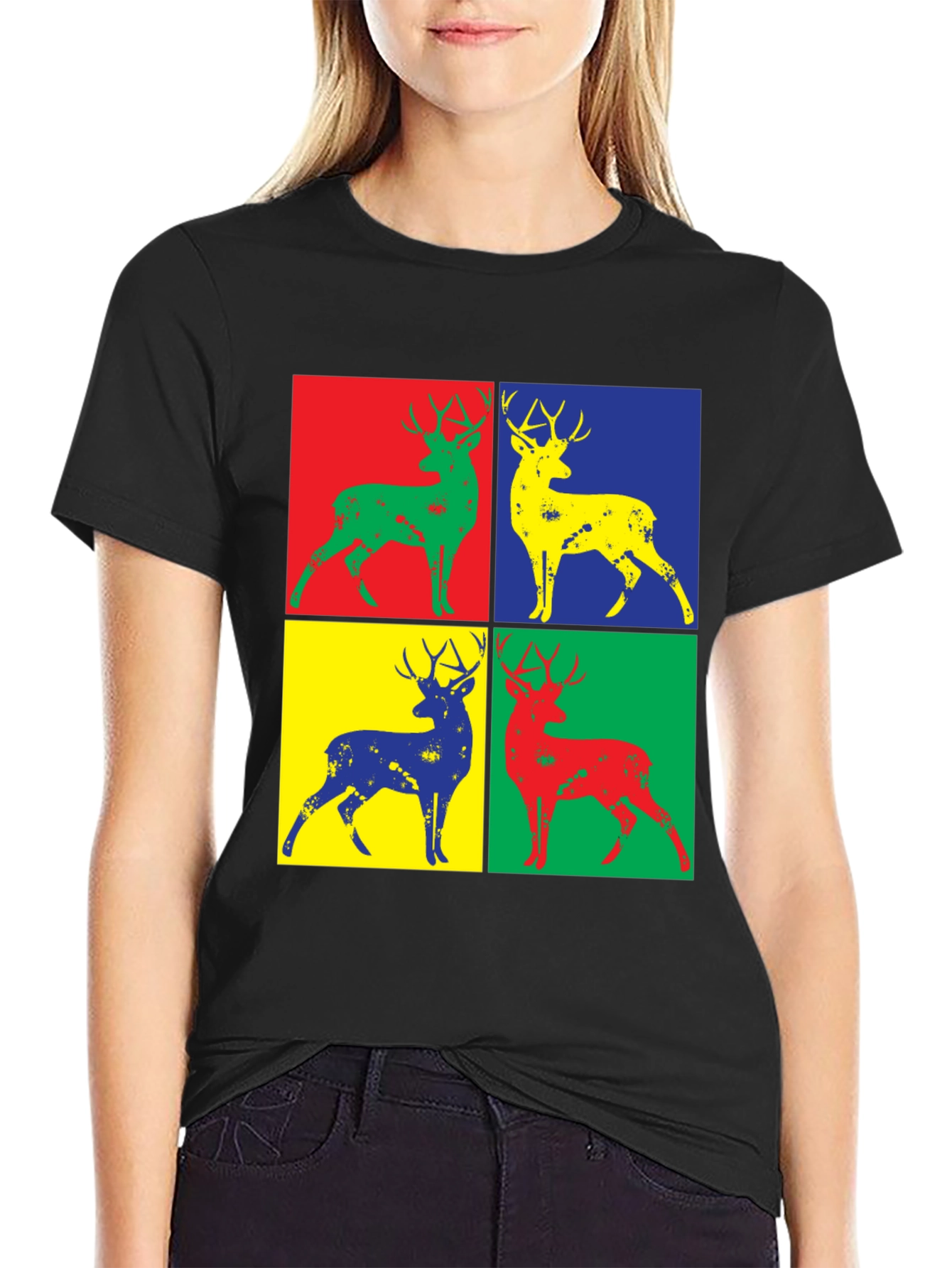 Pop Art Deer Graphic Tee
