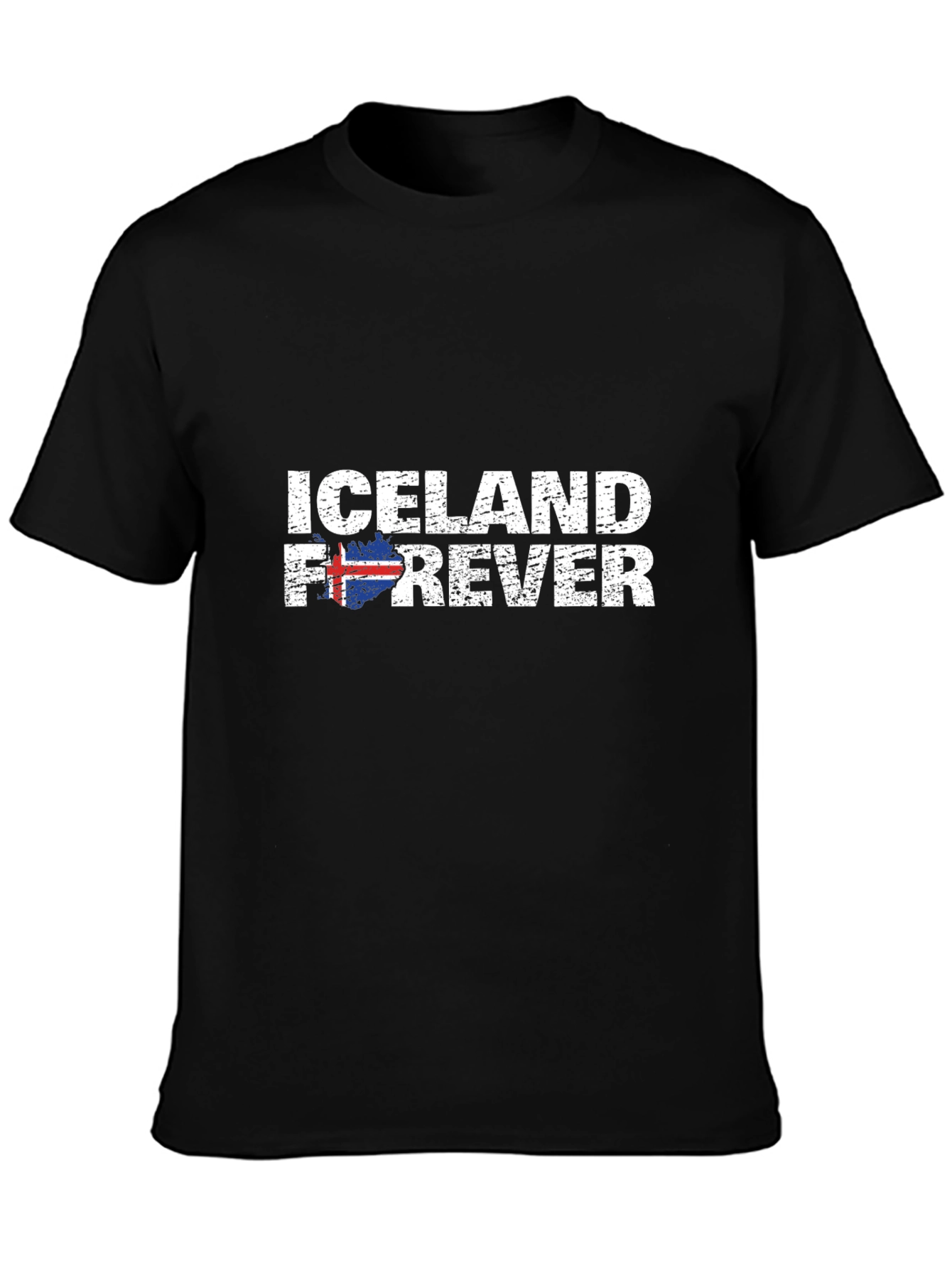 Iceland Forever Black Graphic T-Shirt