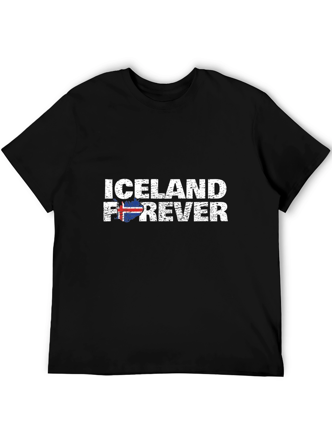 Iceland Forever Black Graphic T-Shirt