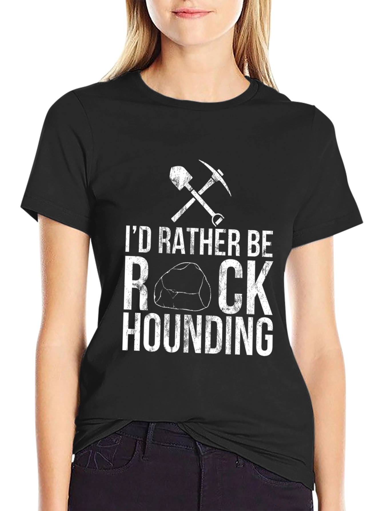 Rock Hounding T-Shirt - Black Graphic Tee