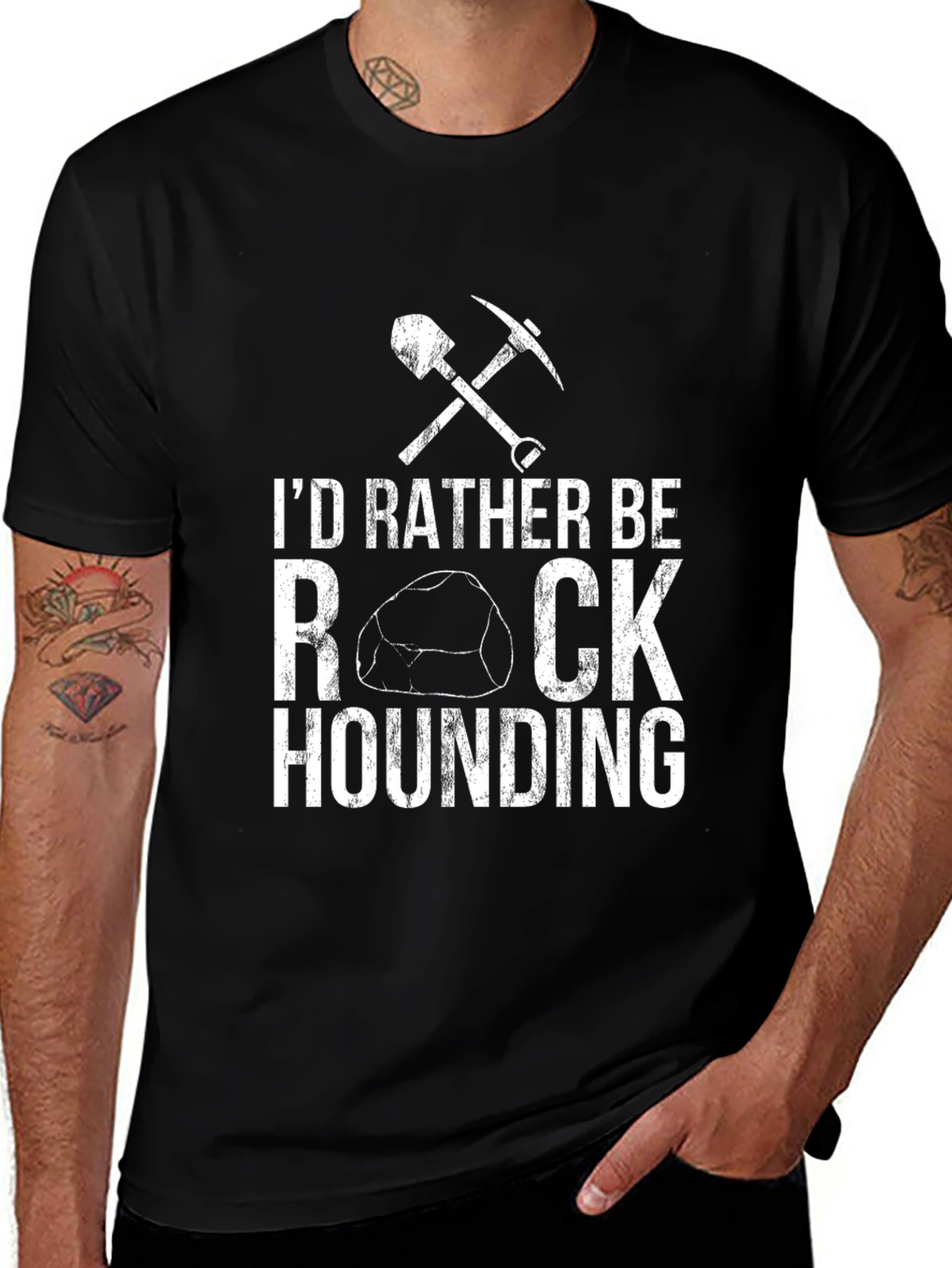 Rock Hounding T-Shirt - Black Graphic Tee