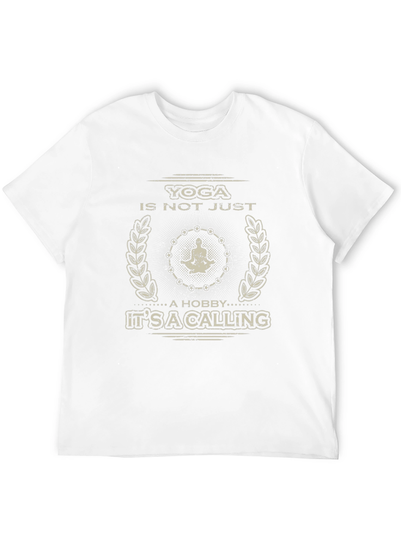 Yoga Is Not Just A Hobby Mens Black T-Shirt