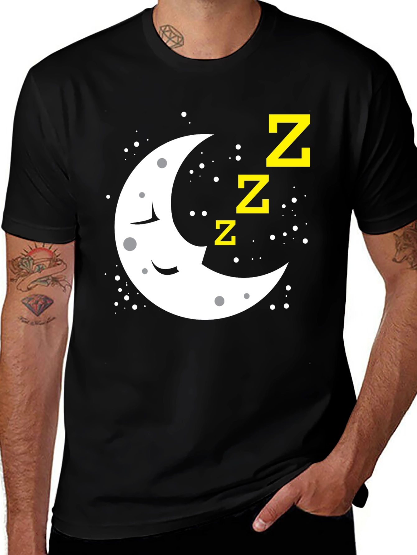 Sleepy Moon Graphic T-Shirt - Relaxed Fit