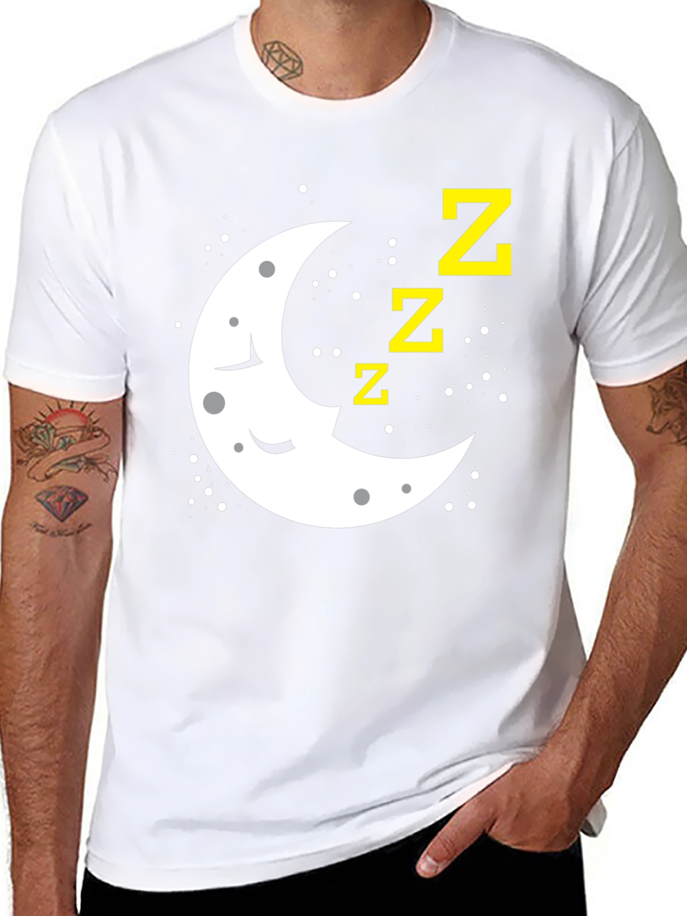 Sleepy Moon Graphic T-Shirt - Relaxed Fit