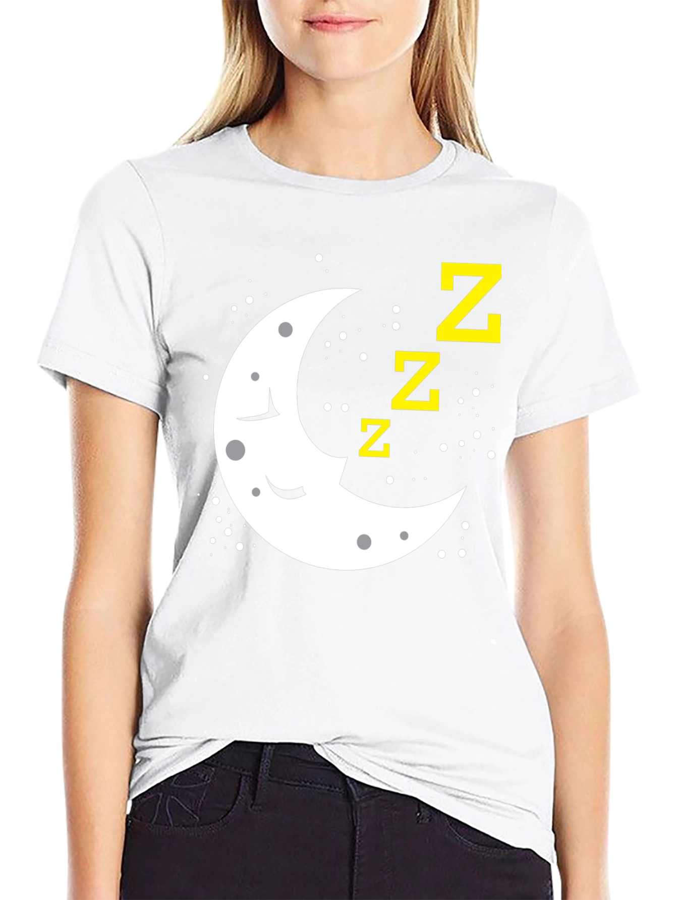 Sleepy Moon Graphic T-Shirt - Relaxed Fit