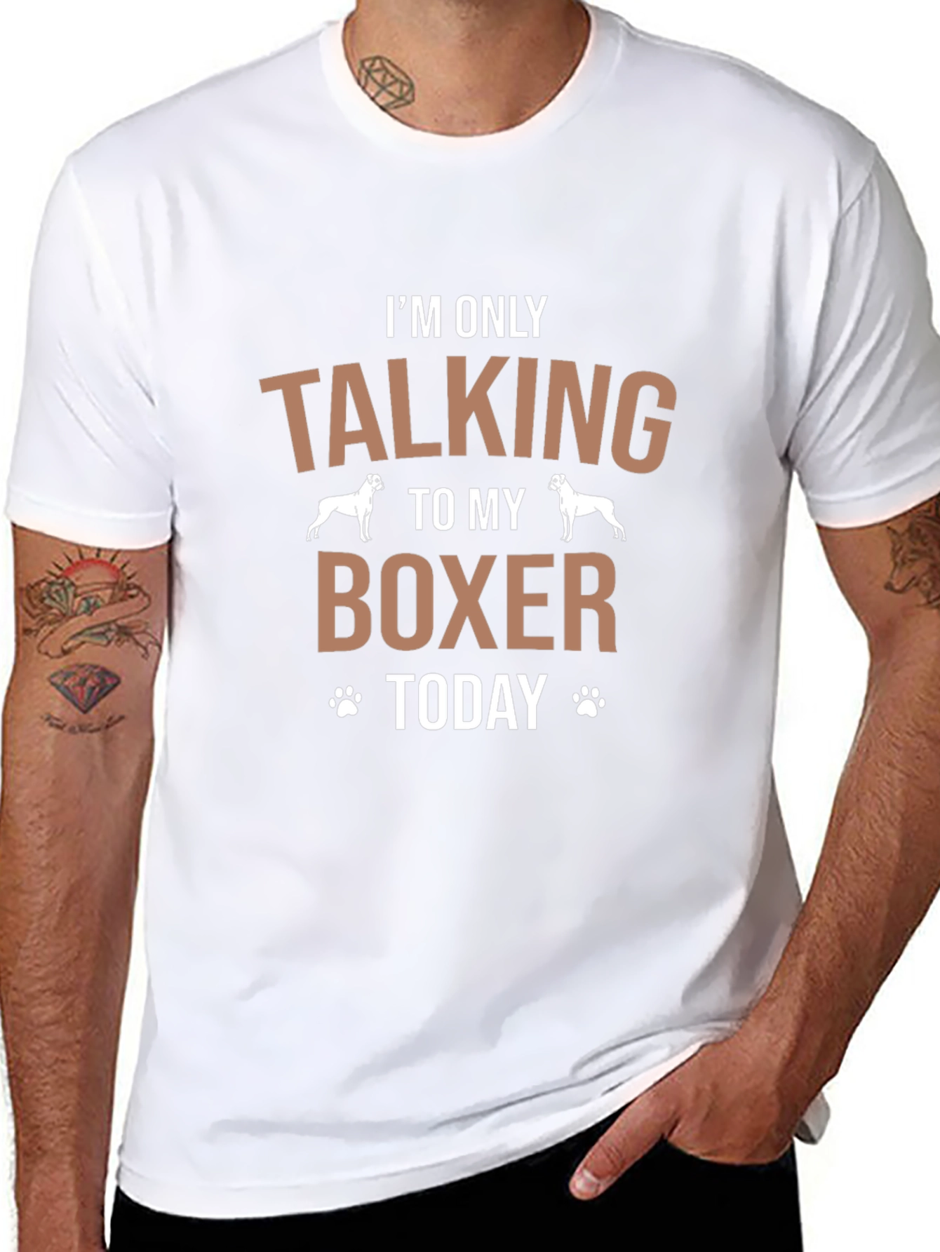 Boxer Dog Lover T-Shirt: Talking To My Boxer