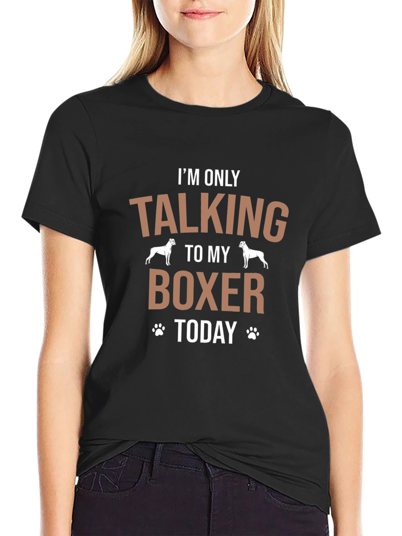 Boxer Dog Lover T-Shirt: Talking To My Boxer