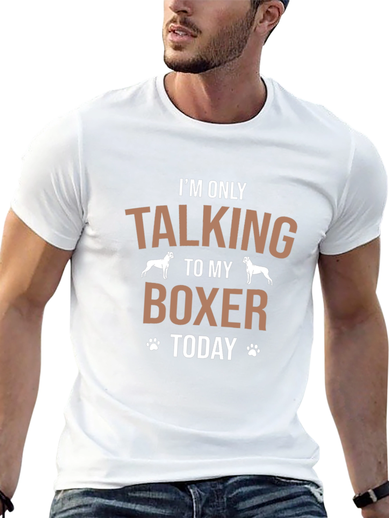 Boxer Dog Lover T-Shirt: Talking To My Boxer