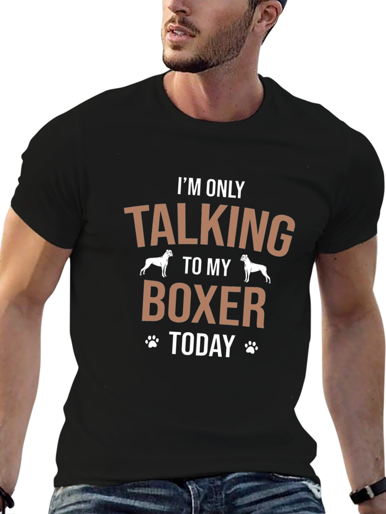 Boxer Dog Lover T-Shirt: Talking To My Boxer