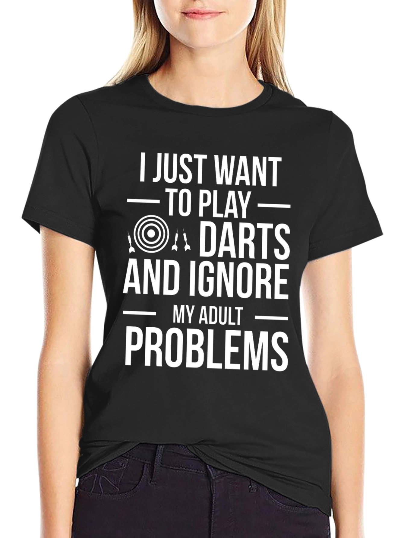 Darts Player T-Shirt: Ignore Adult Problems!