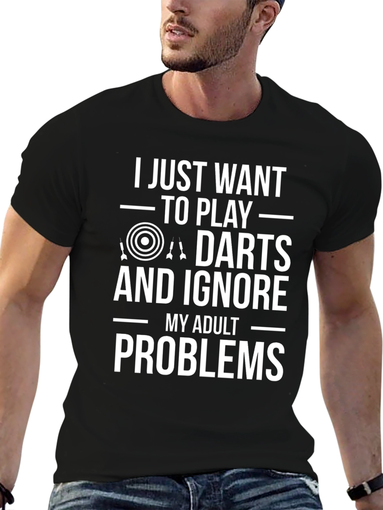 Darts Player T-Shirt: Ignore Adult Problems!