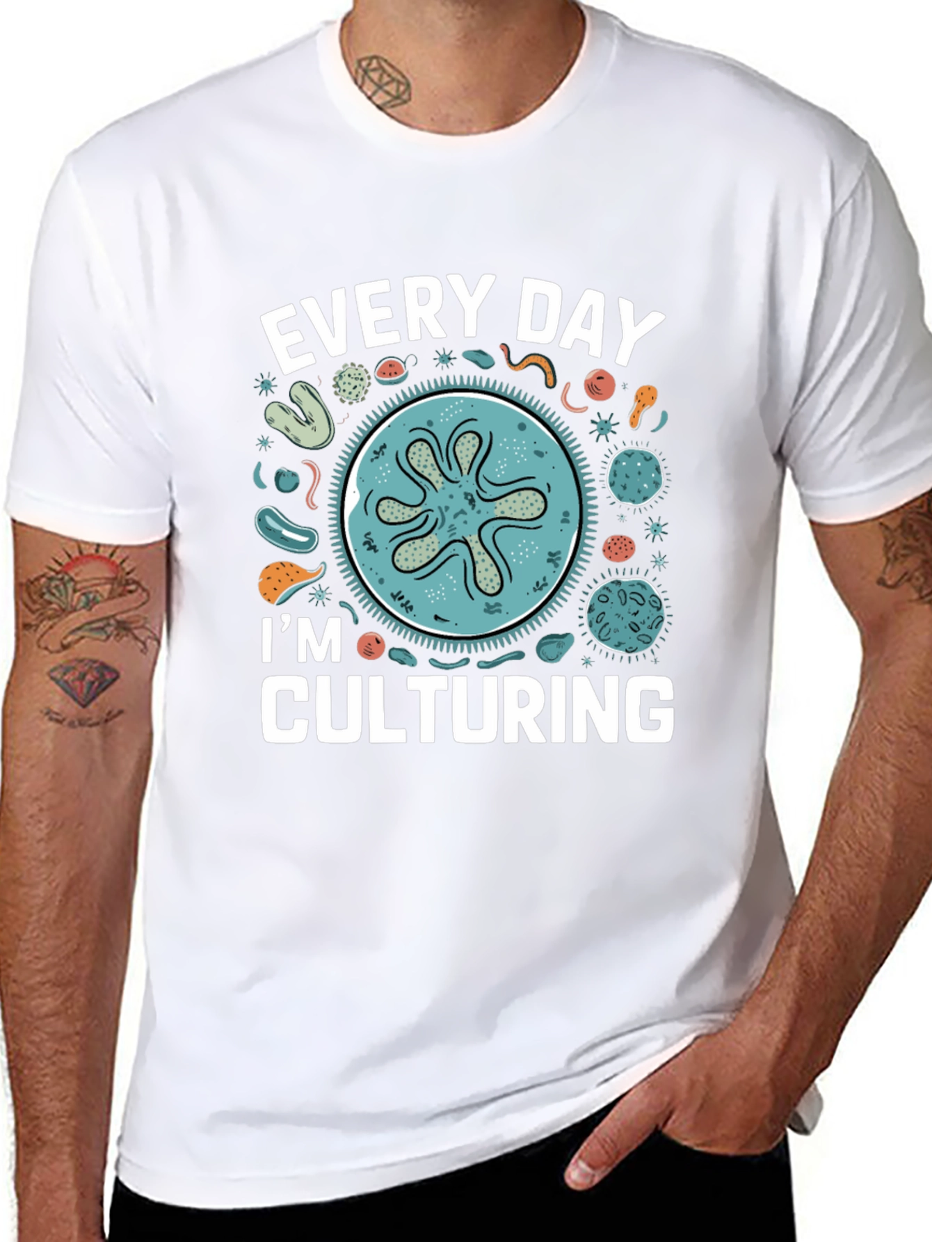 Every Day Im Culturing T-Shirt Funny Science Tee
