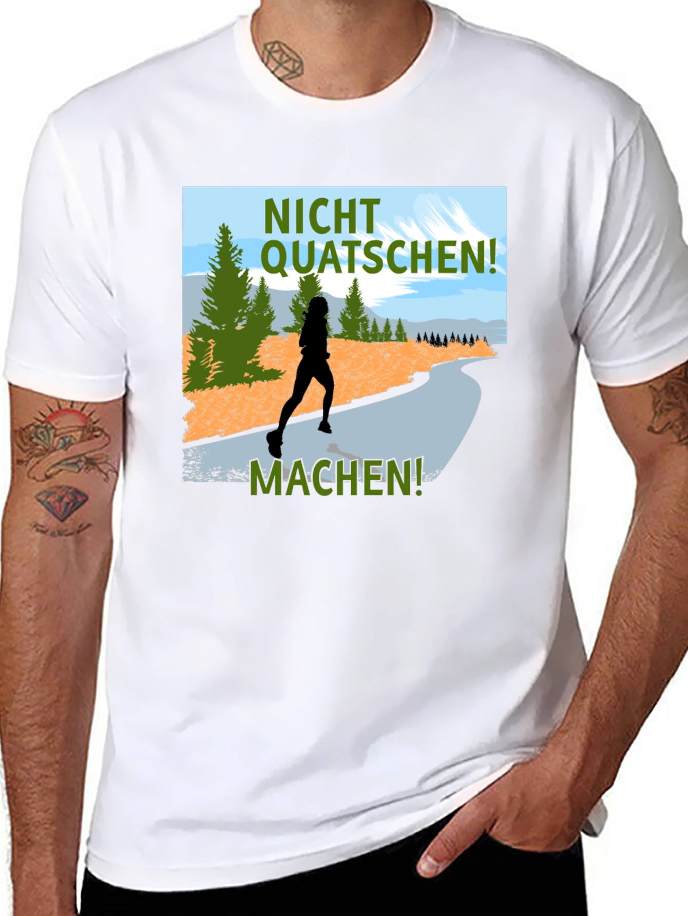 Nicht Quatschen Machen Runner Tee