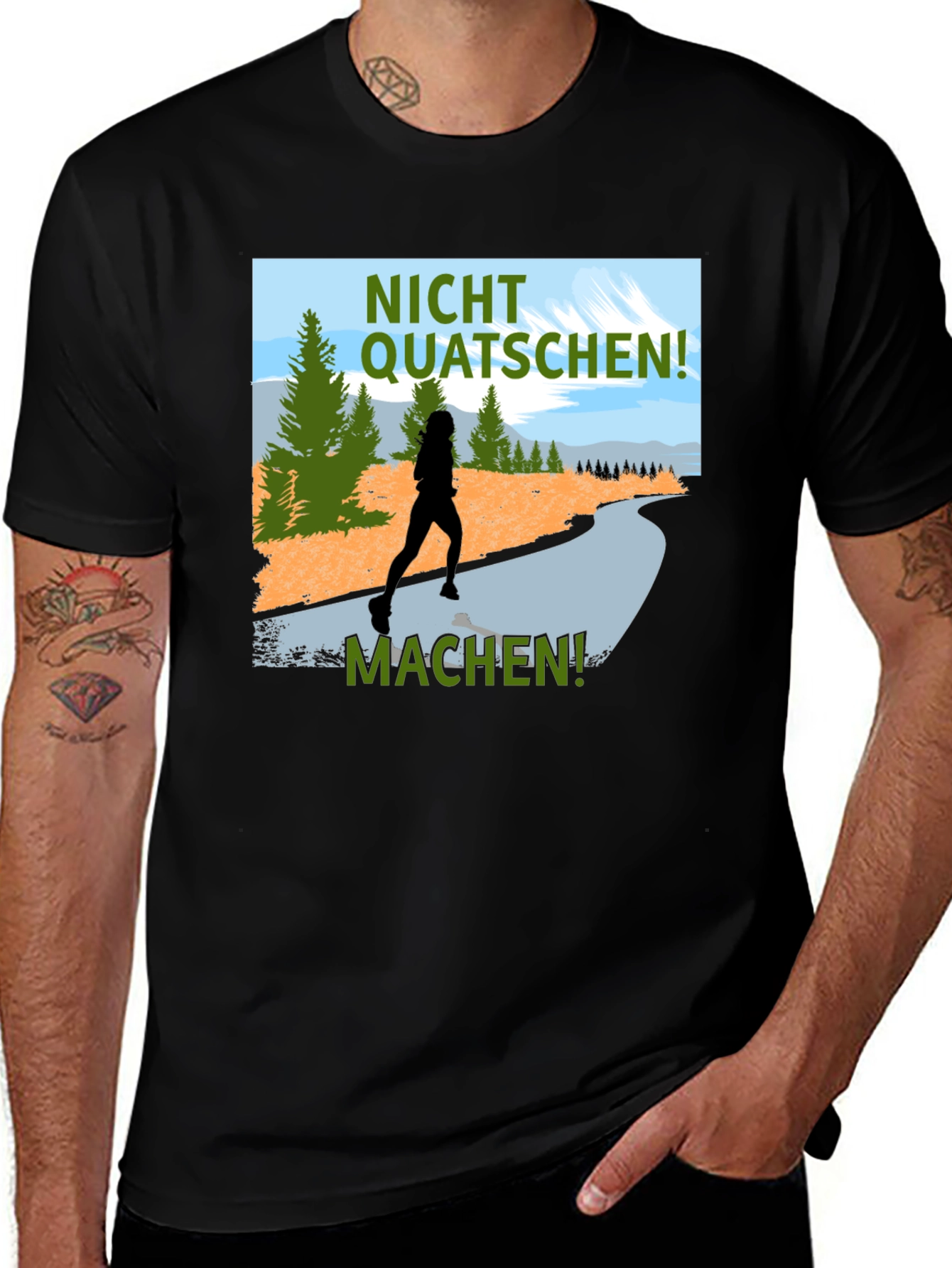 Nicht Quatschen Machen Runner Tee
