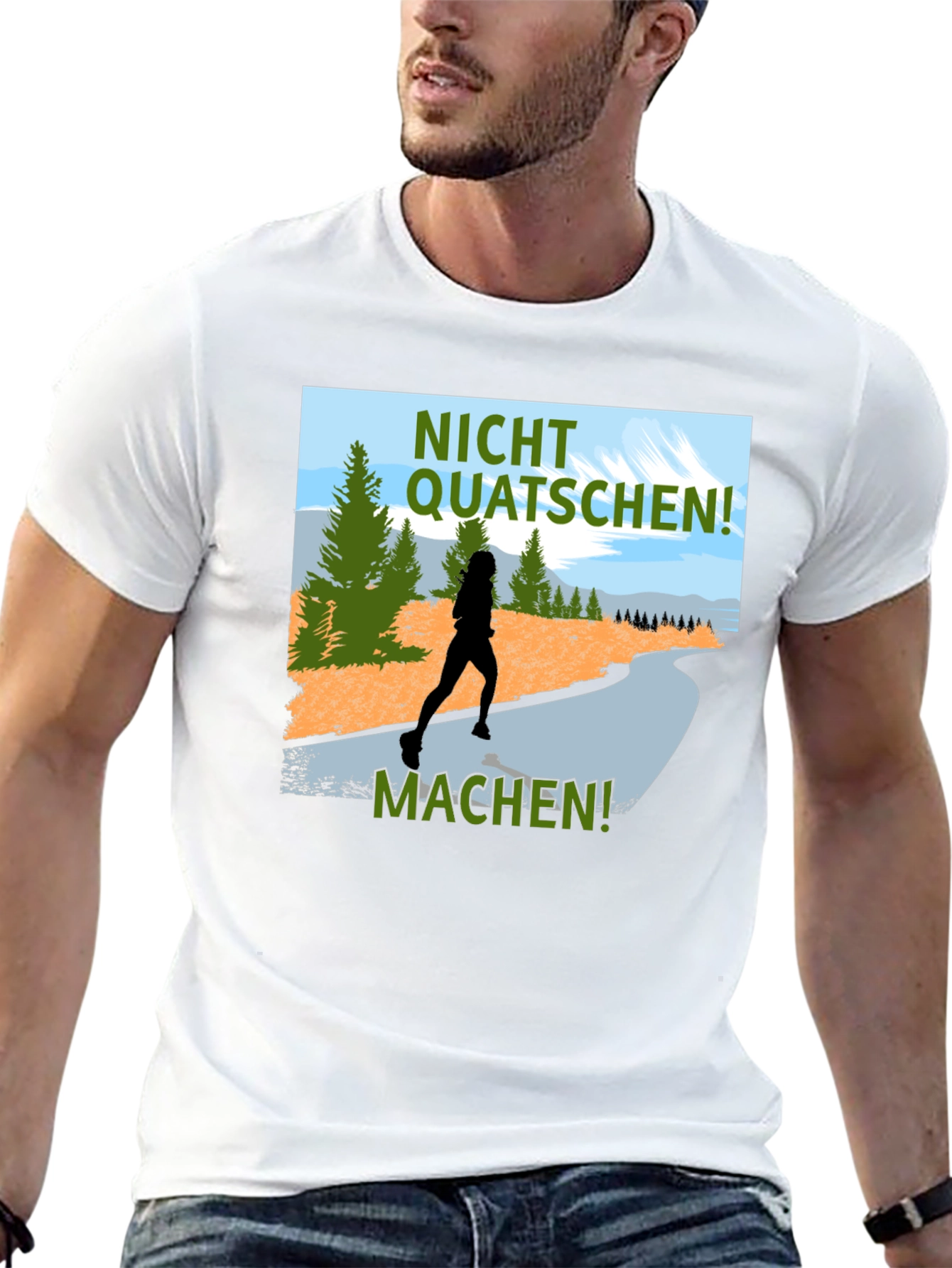 Nicht Quatschen Machen Runner Tee