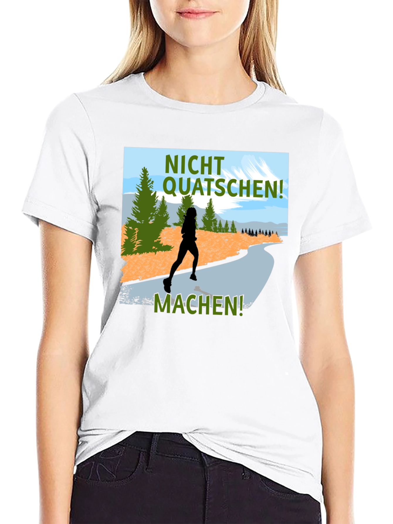Nicht Quatschen Machen Runner Tee
