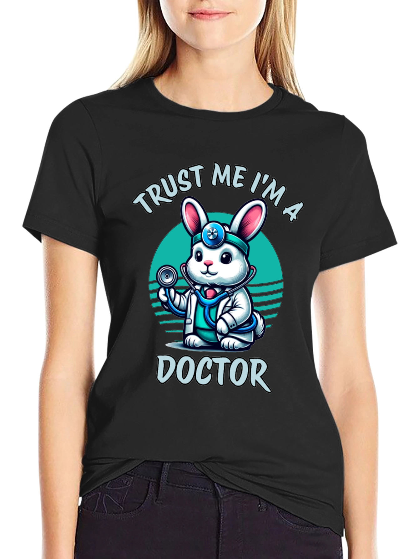 Trust Me Im a Doctor Funny Rabbit Tee