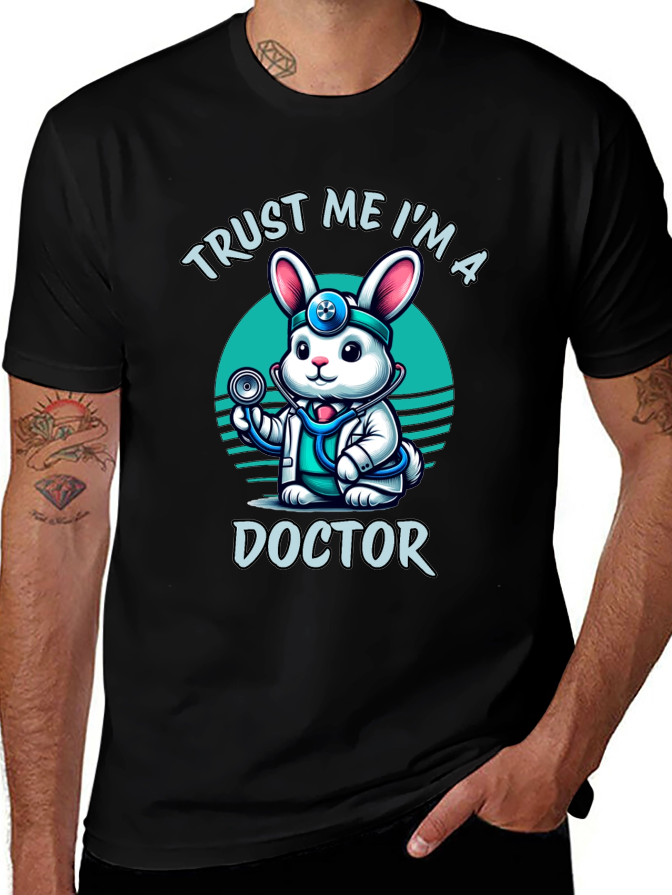 Trust Me Im a Doctor Funny Rabbit Tee
