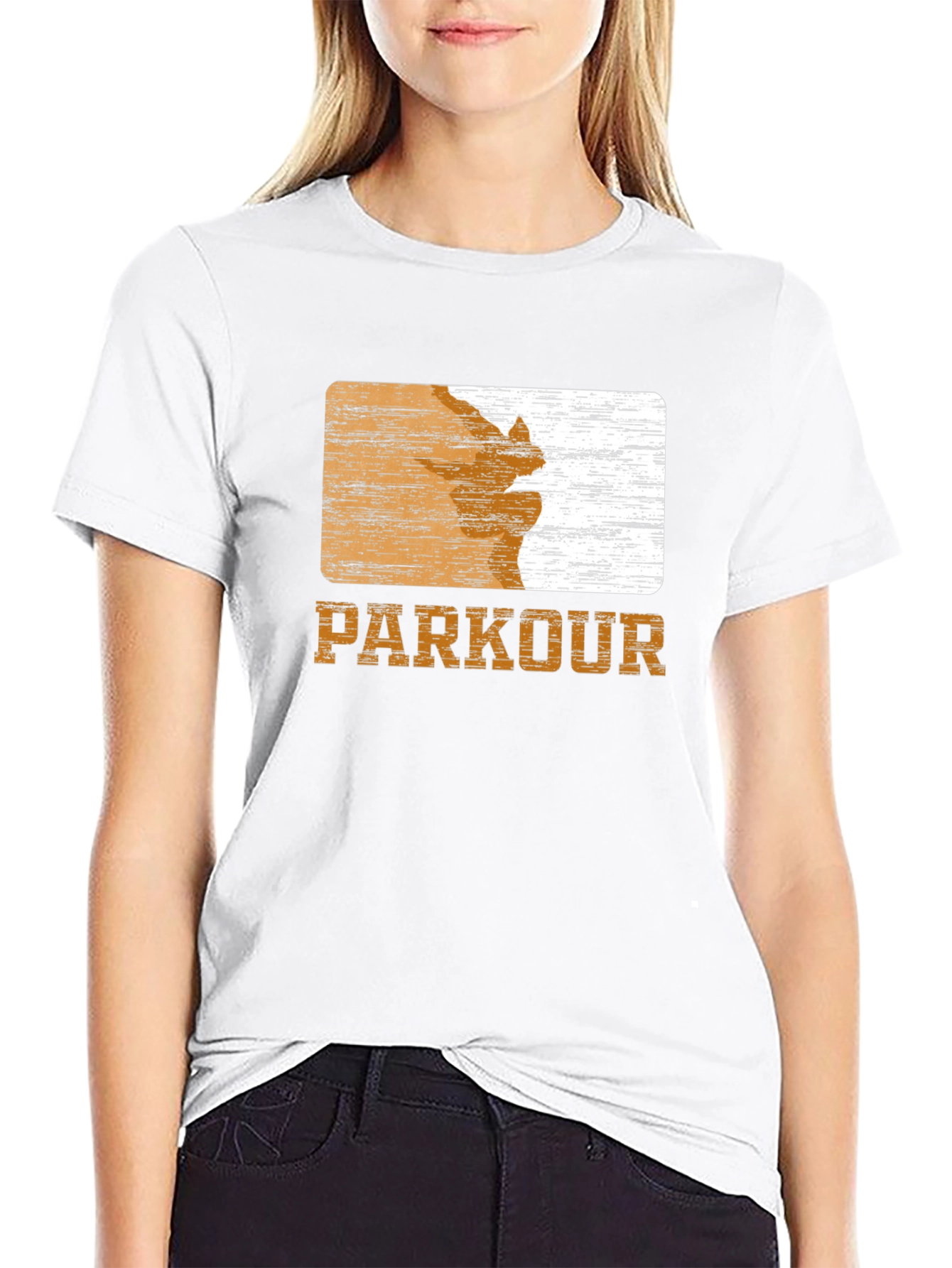 Parkour Graphic Print Tee - Urban Style