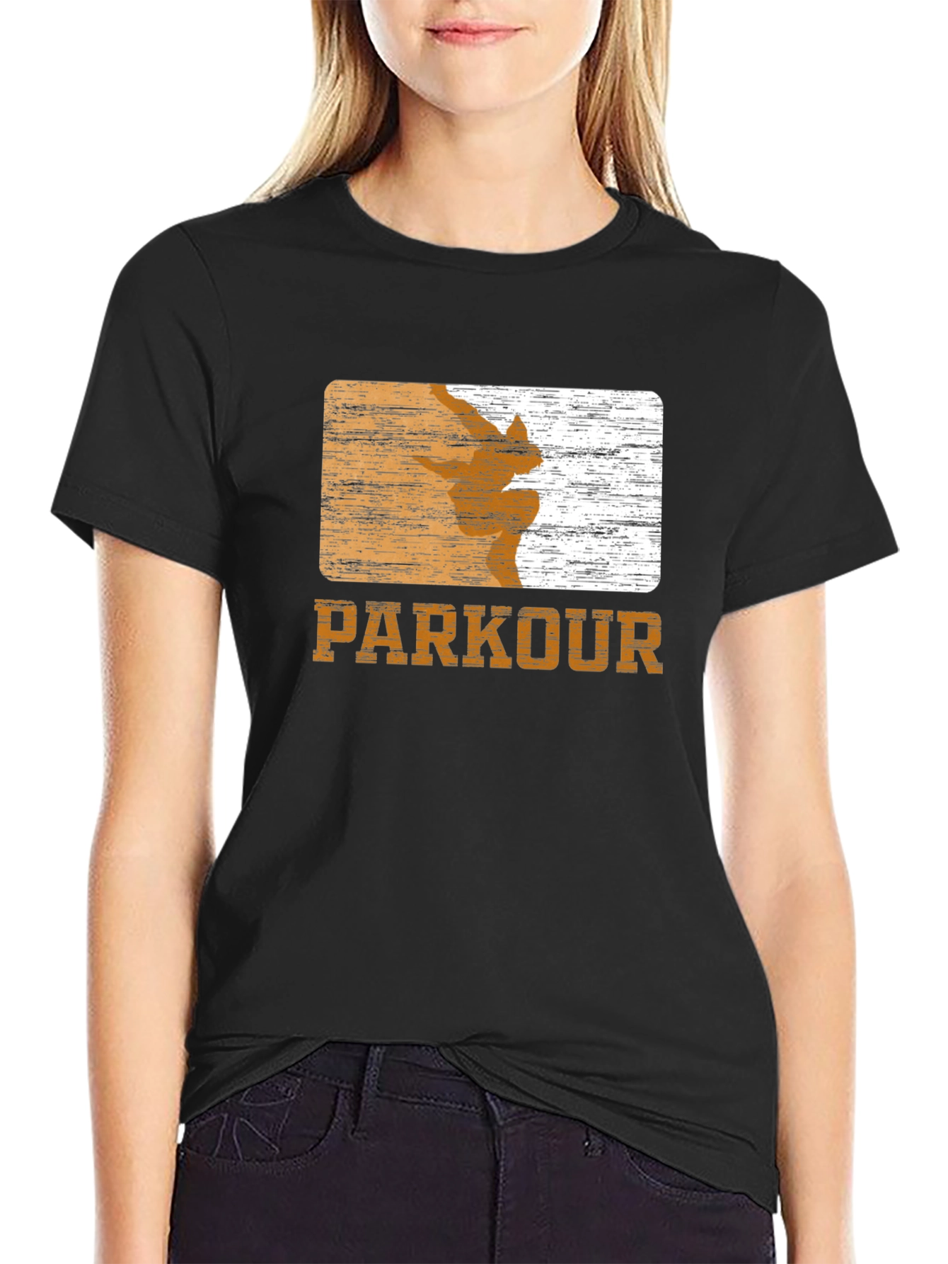 Parkour Graphic Print Tee - Urban Style