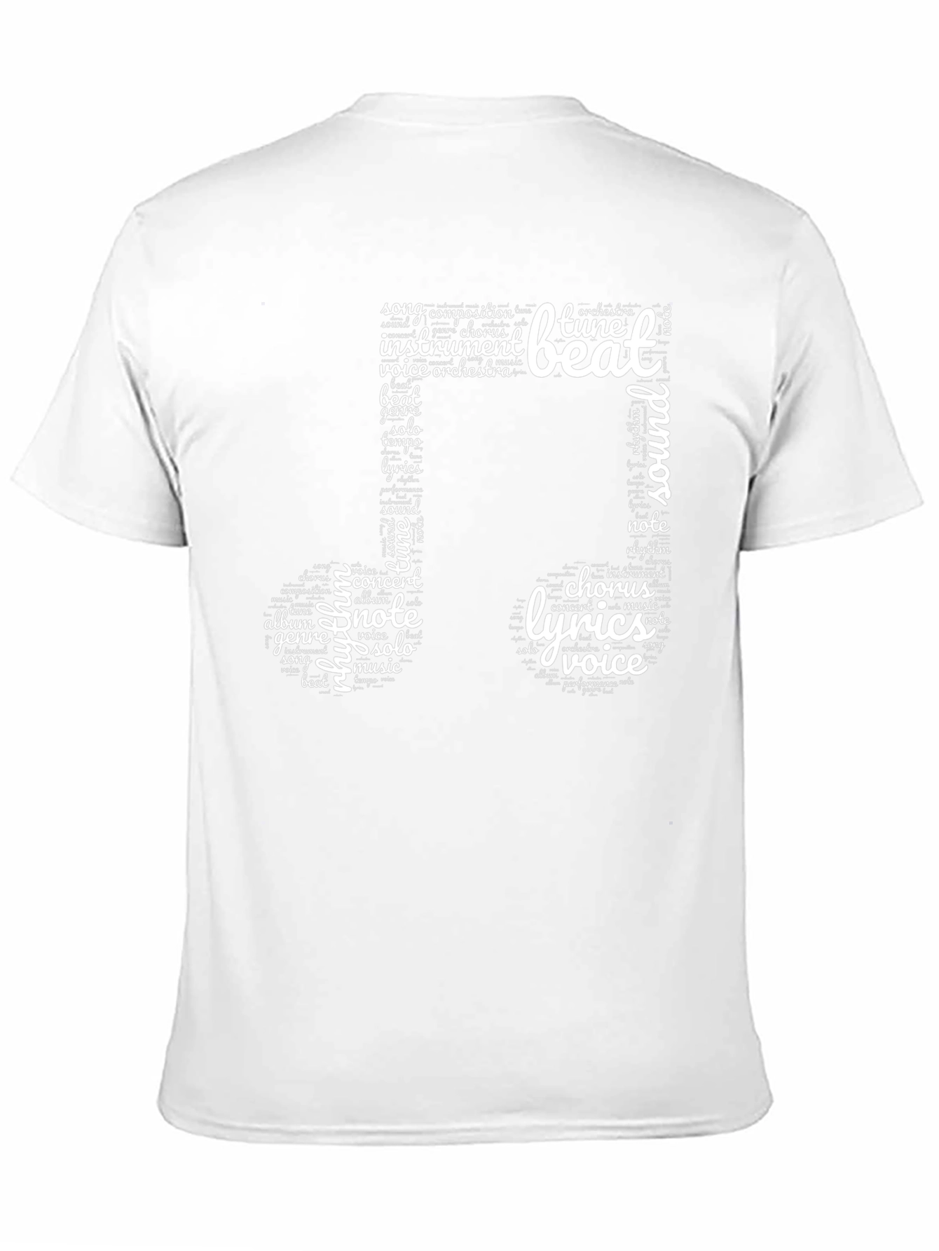 Musical Word Art T-Shirt - Music Lovers Tee