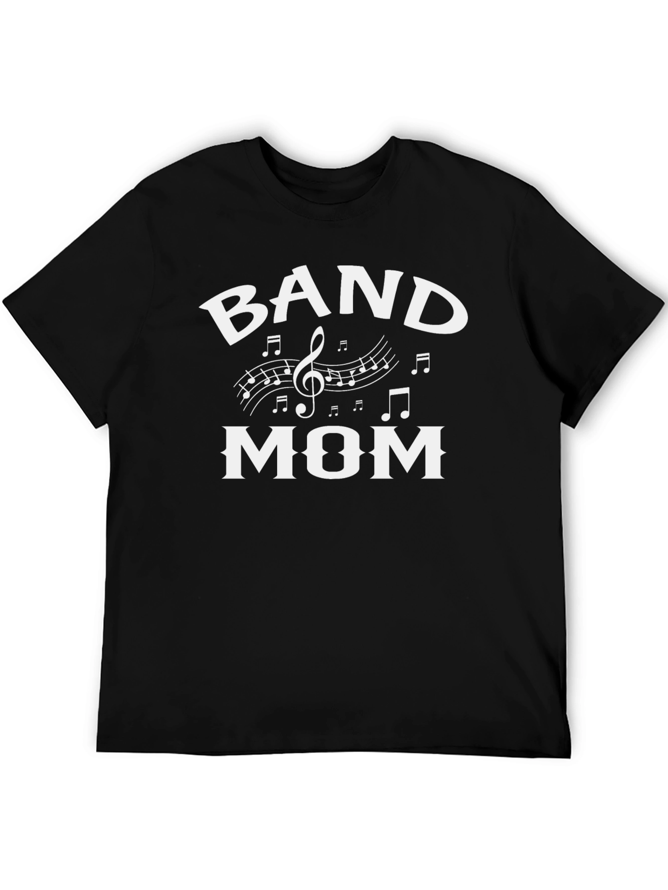 Band Mom T-Shirt - Music Notes Graphic Tee