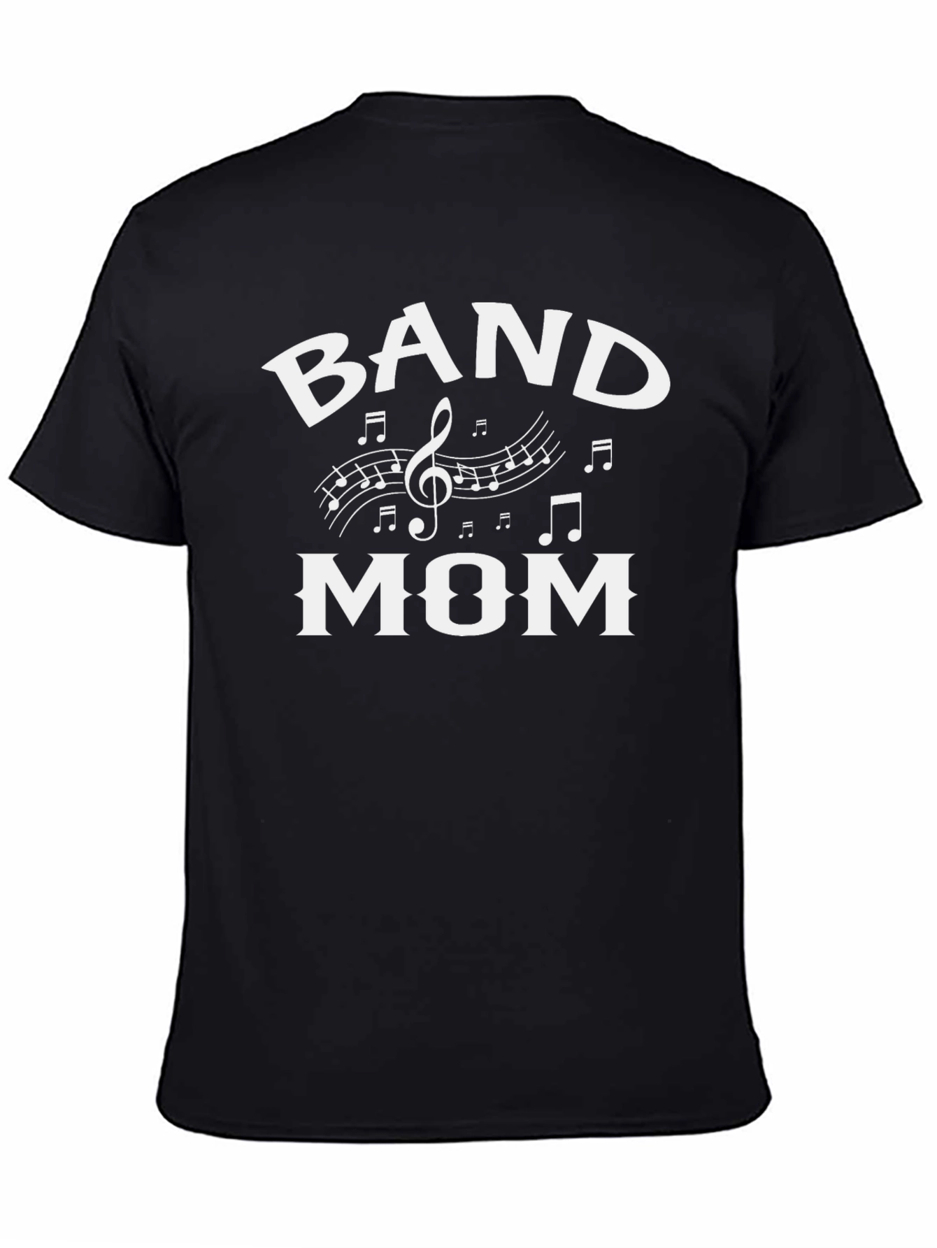 Band Mom T-Shirt - Music Notes Graphic Tee