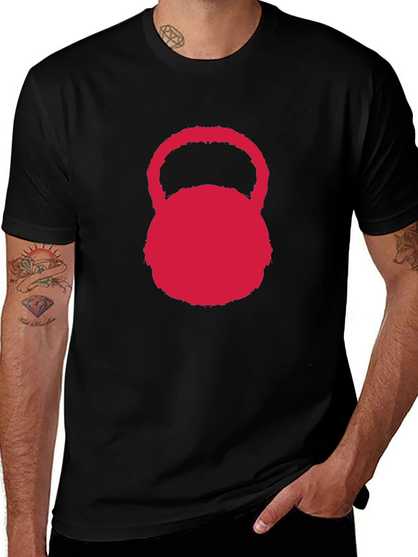Kettlebell Graphic Tee - Black