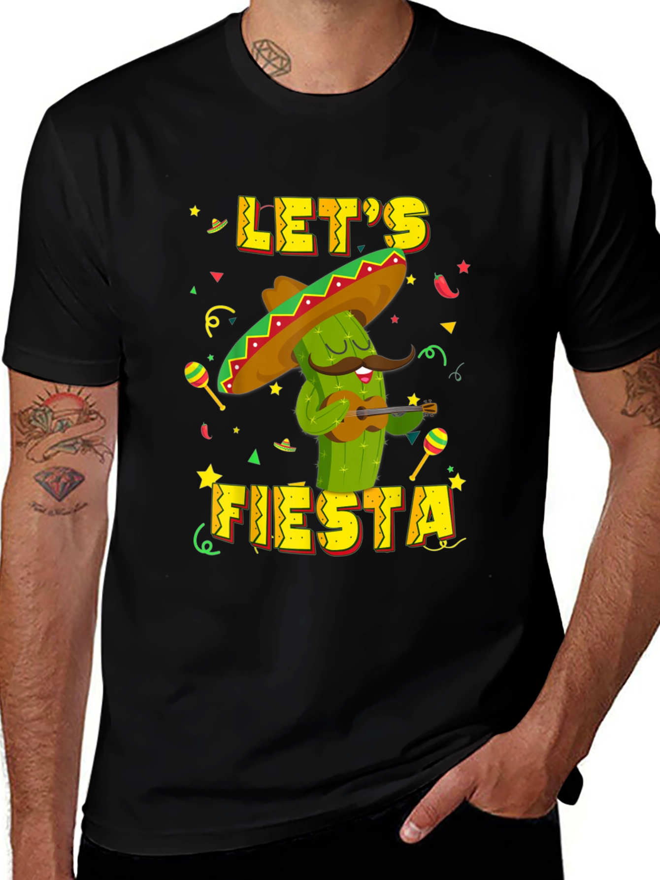 Lets Fiesta Cactus T-Shirt - Cinco de Mayo Tee