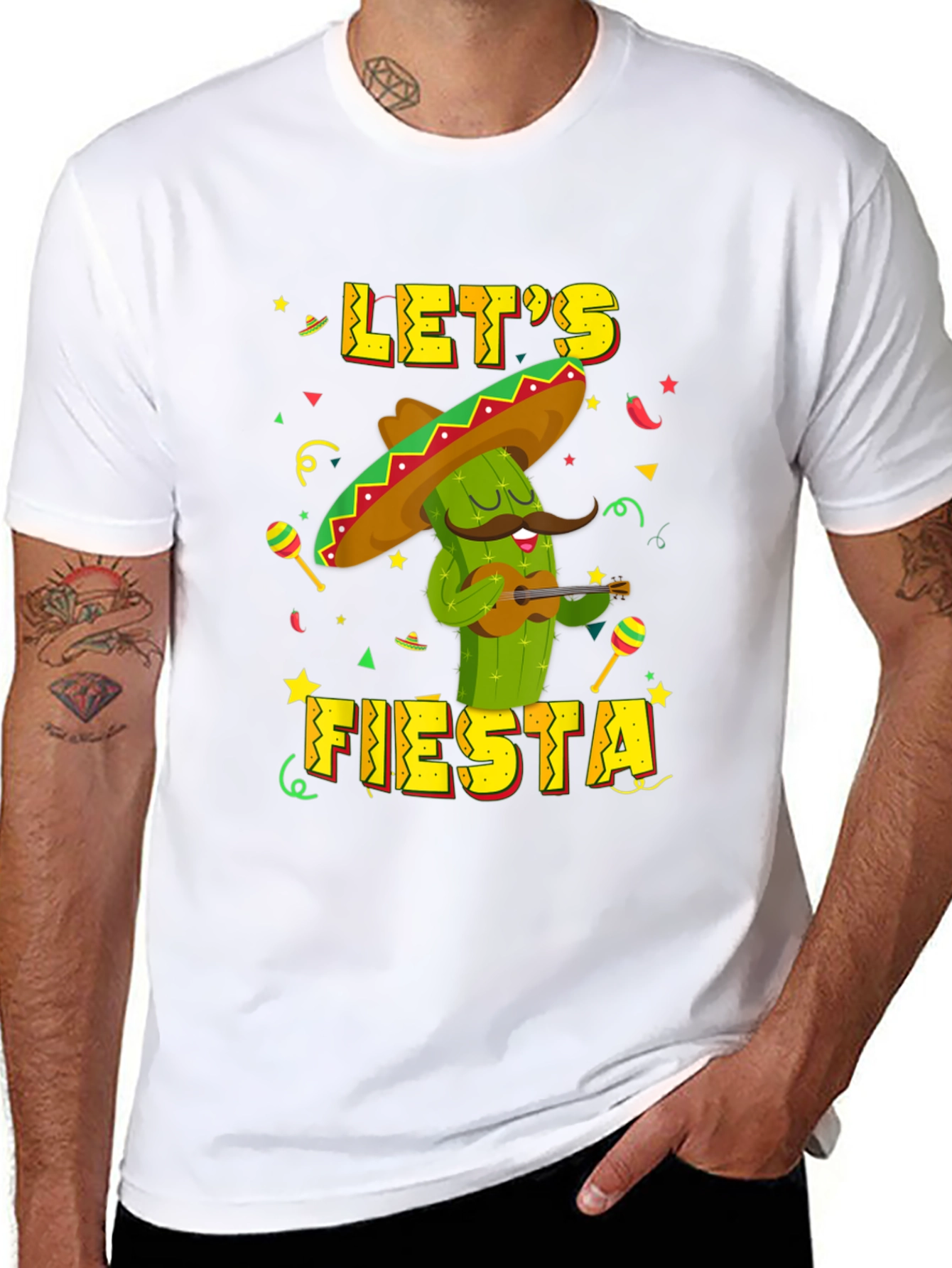 Lets Fiesta Cactus T-Shirt - Cinco de Mayo Tee
