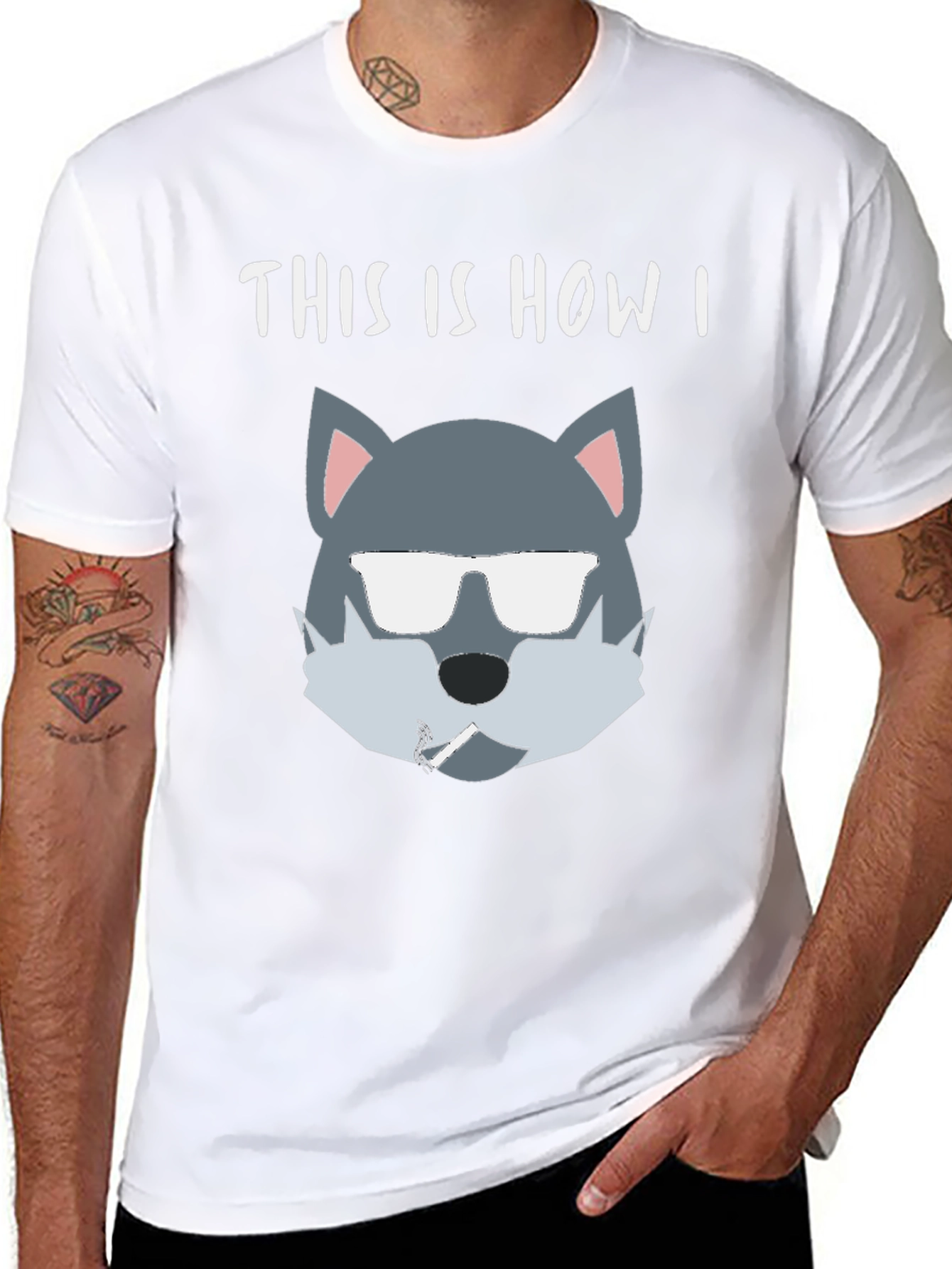 Cool Wolf T-Shirt - This Is How I Roll
