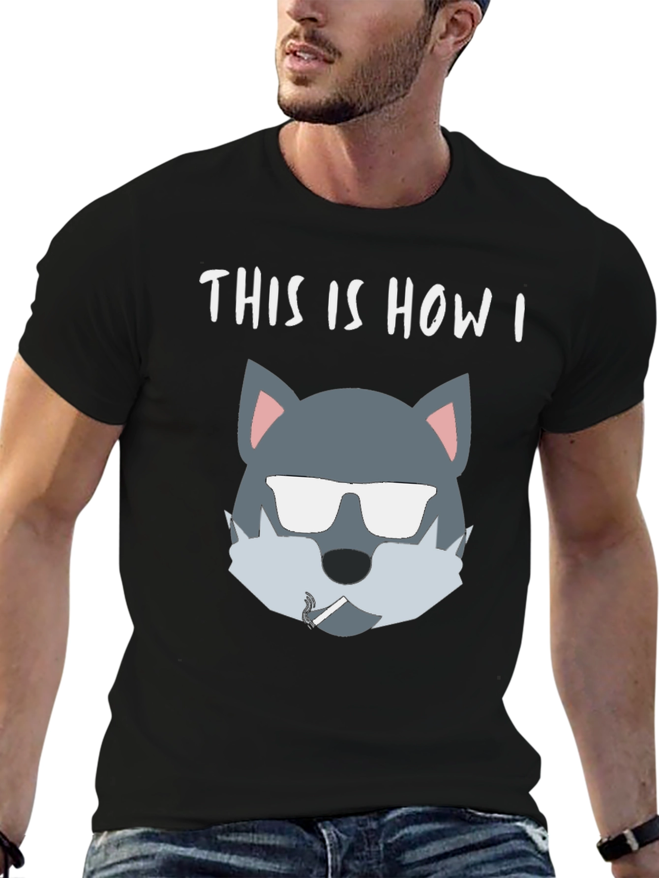 Cool Wolf T-Shirt - This Is How I Roll