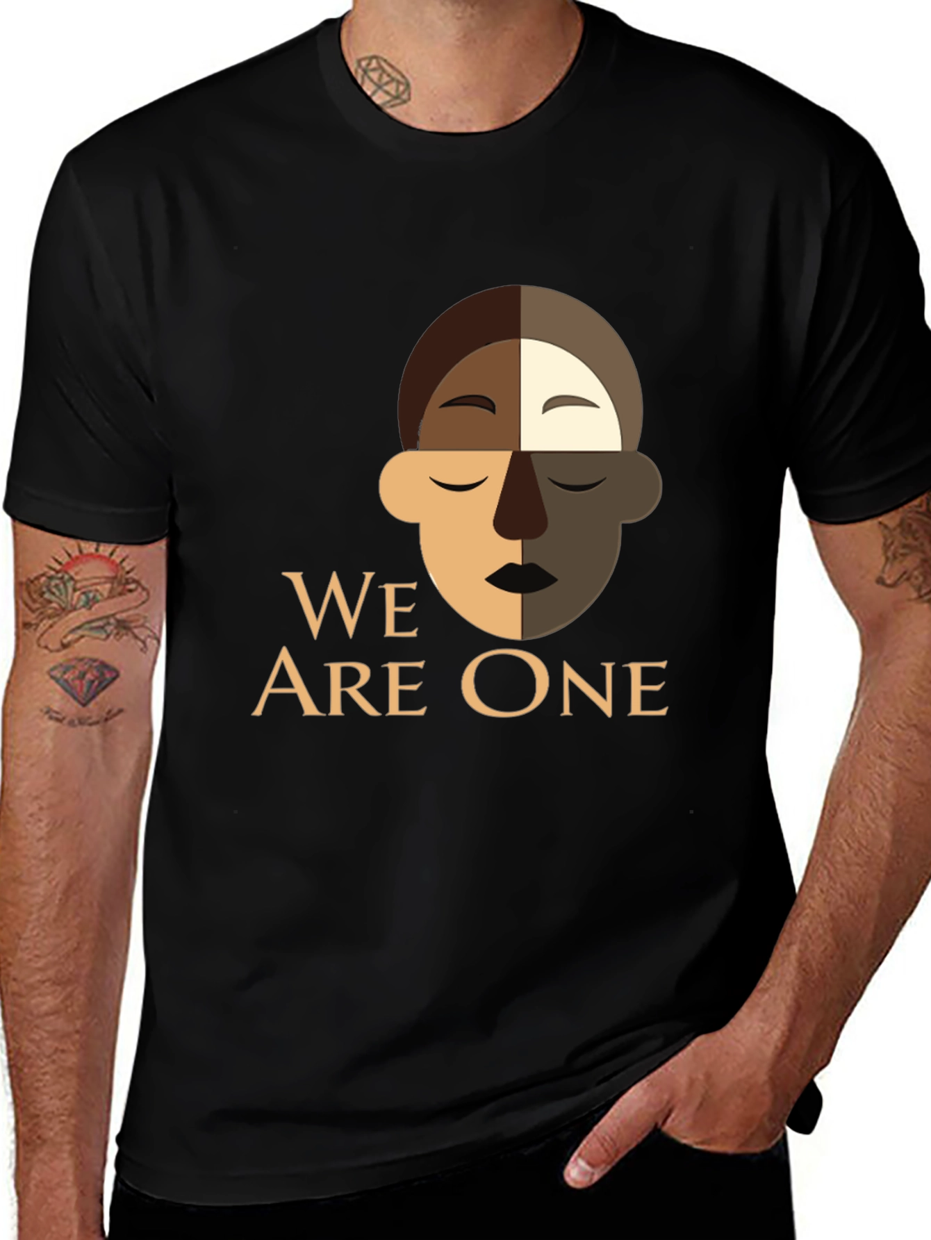 We Are One Graphic T-Shirt - Black