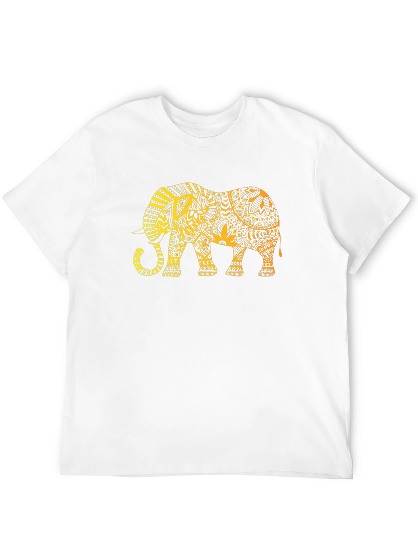 Elephant Graphic Tee - Trendy Mens Black T-Shirt