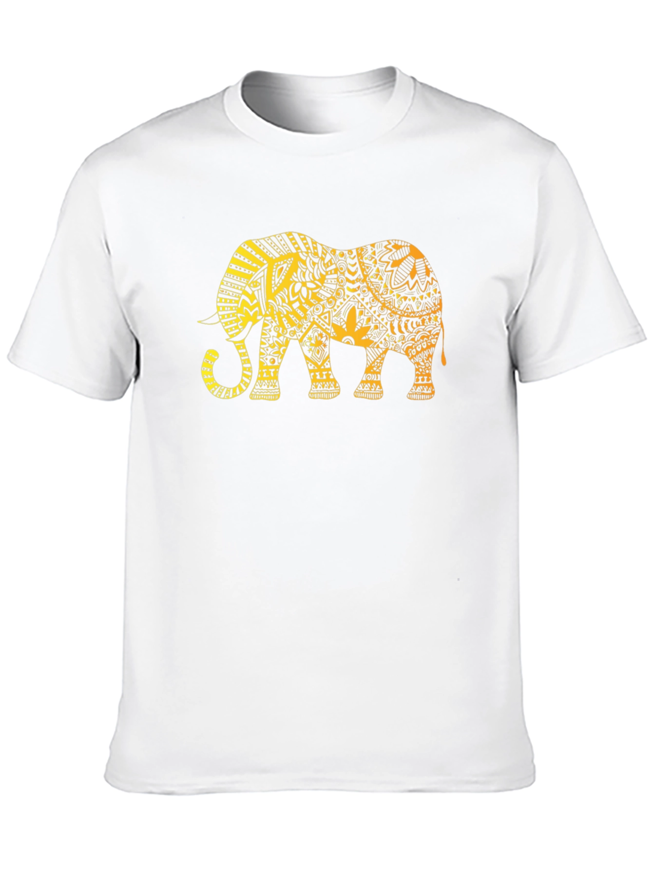 Elephant Graphic Tee - Trendy Mens Black T-Shirt
