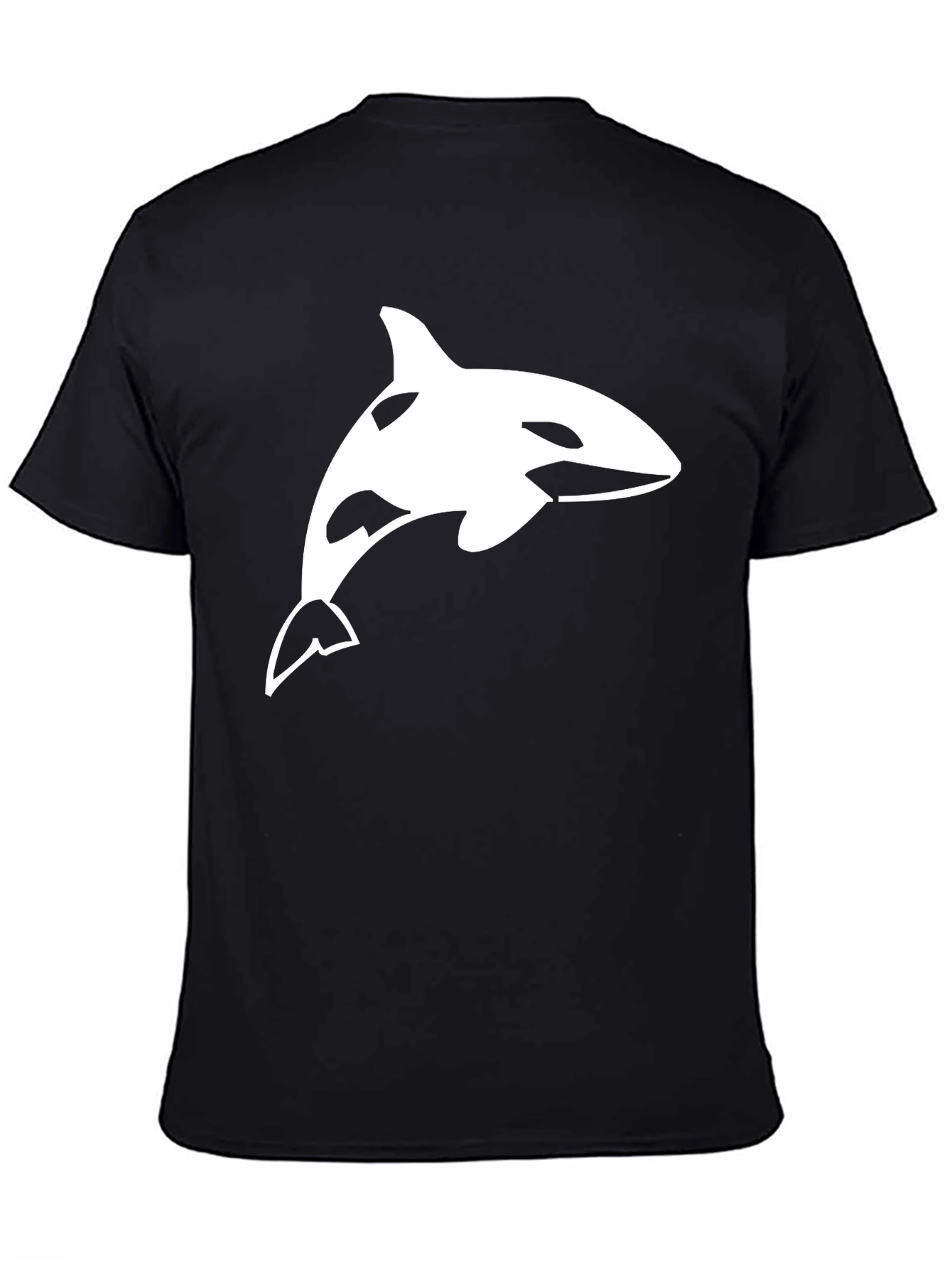 Orca Whale Graphic Tee - Black