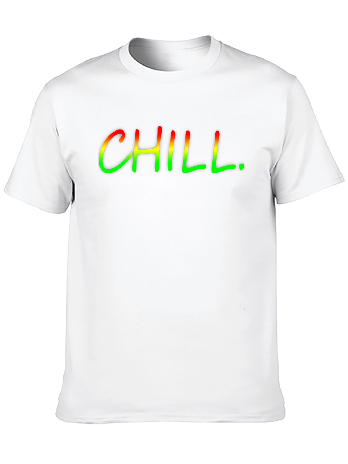 Chill T-Shirt - Rasta Fade Graphic Print